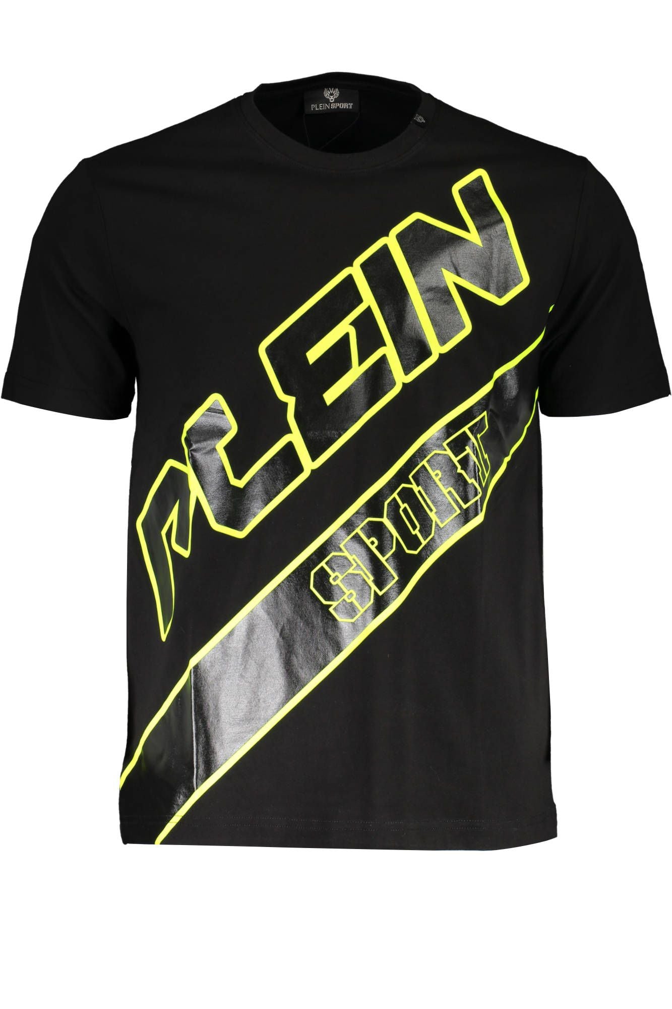 Plein Sport Black Cotton Men T-Shirt