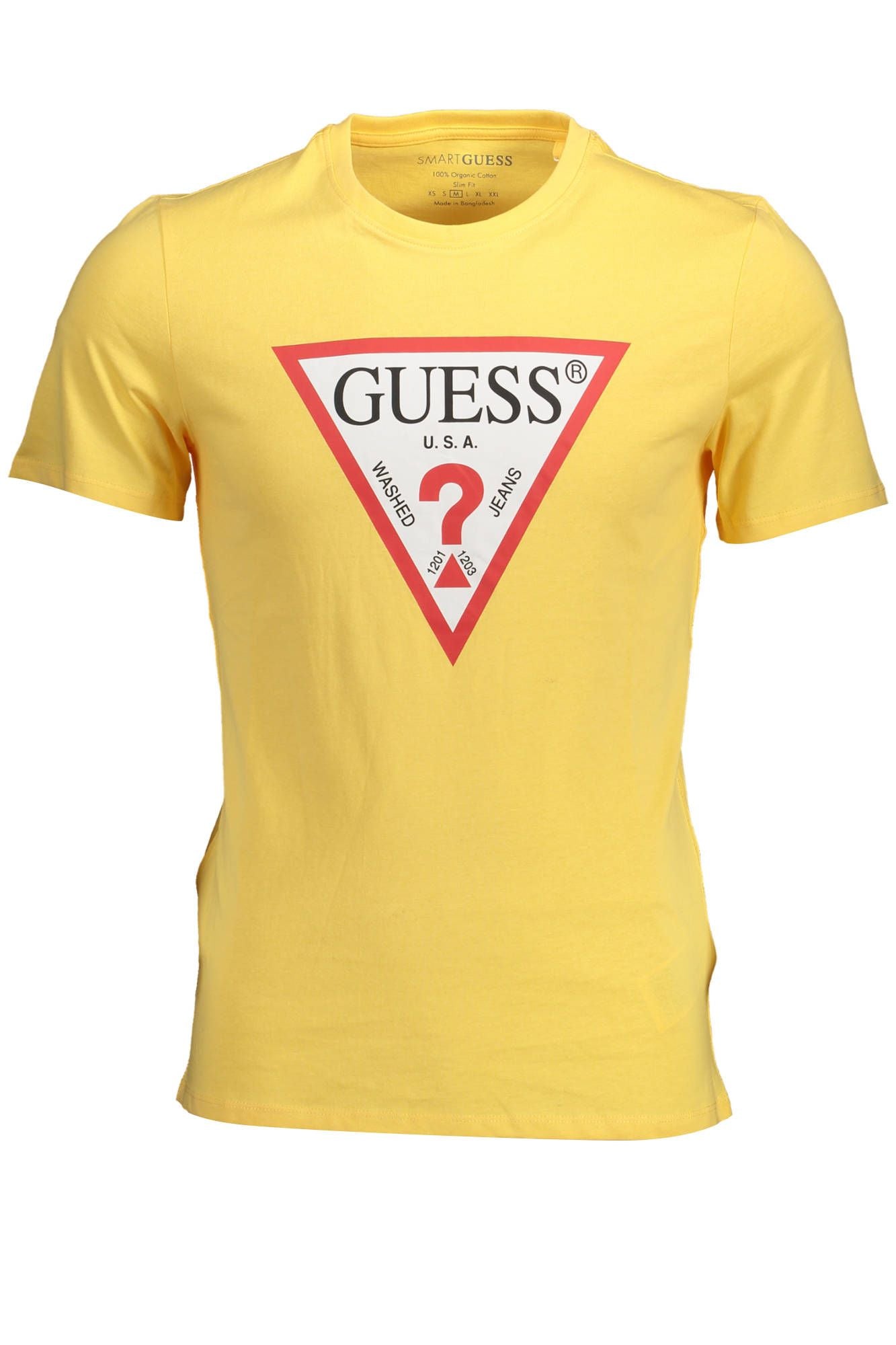 Guess Jeans Yellow Cotton Men TShirt