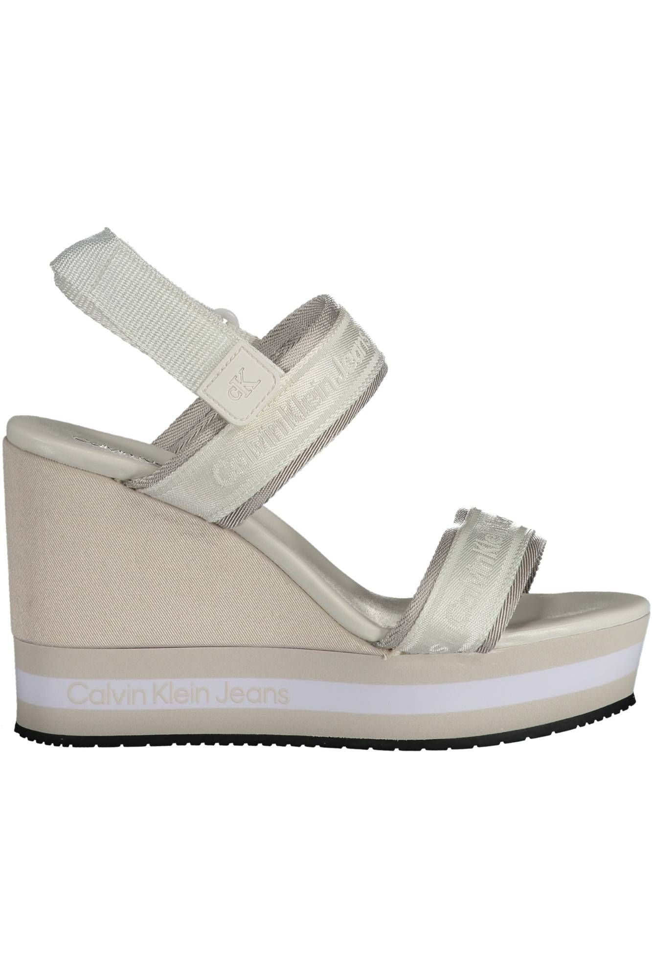 Calvin Klein White Polyester Women Sandal