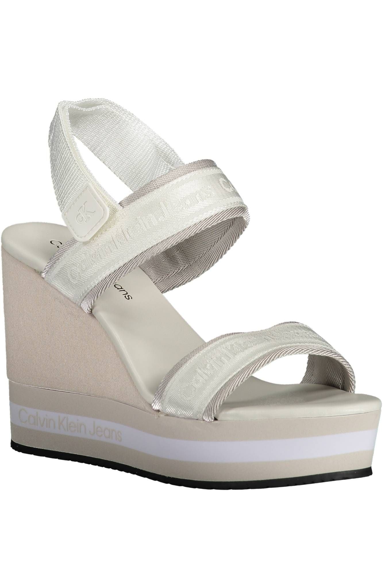 Calvin Klein White Polyester Women Sandal