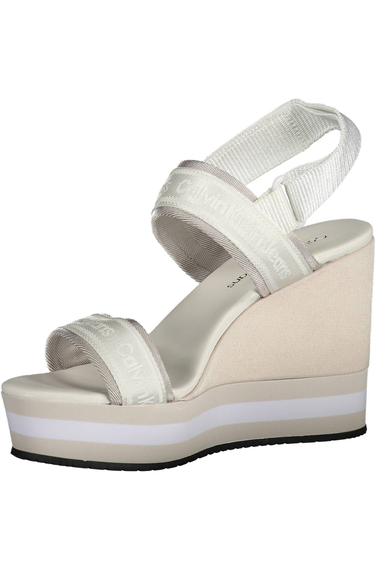 Calvin Klein White Polyester Women Sandal