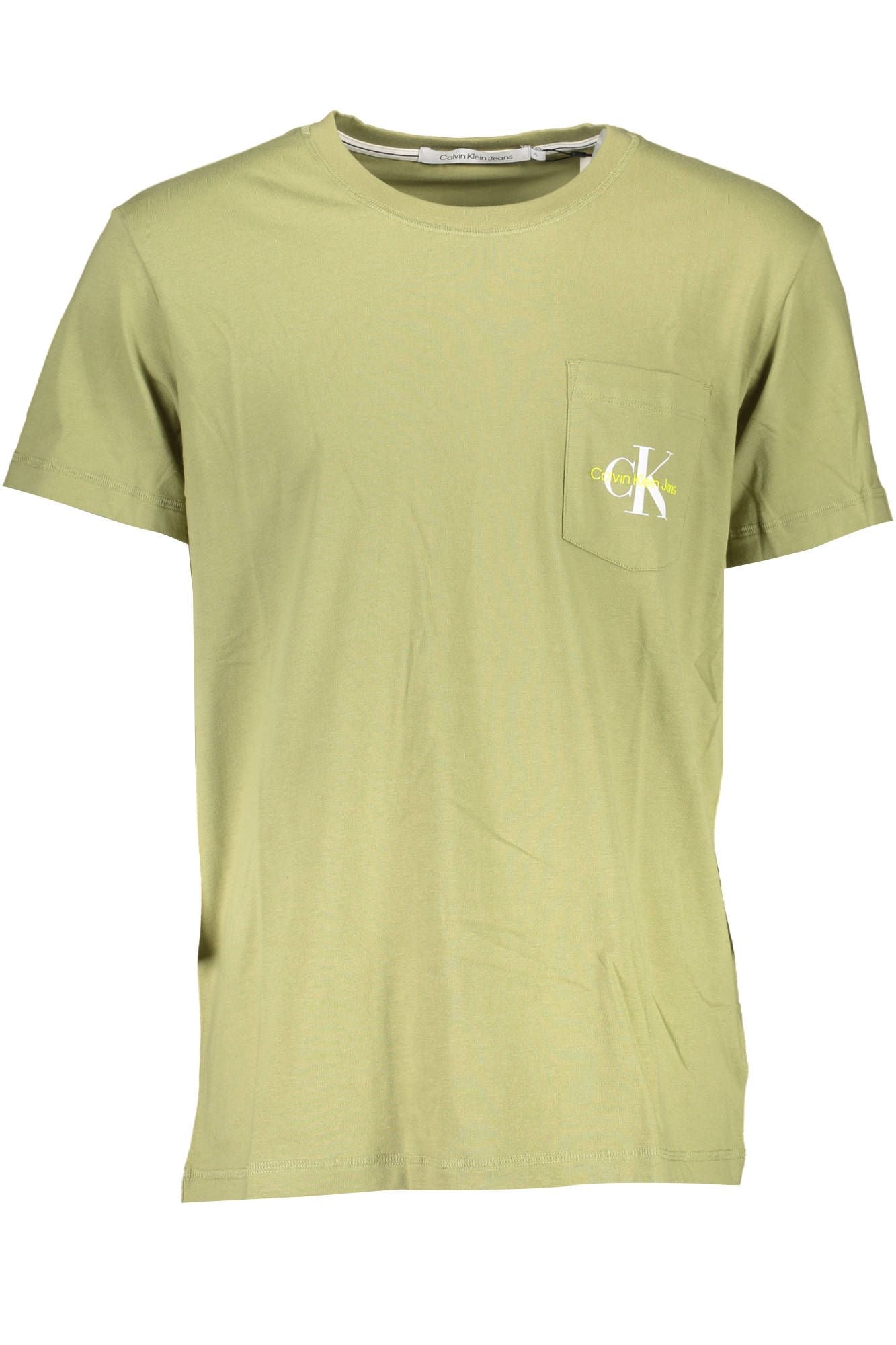 Calvin Klein Green Cotton Men TShirt