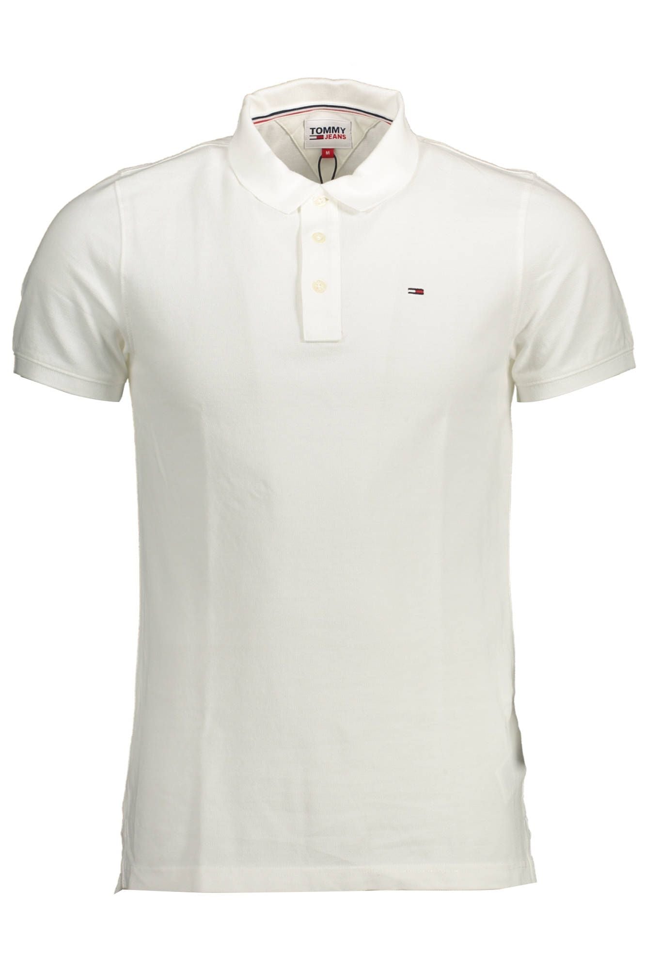 Tommy Hilfiger White Cotton Men Polo Shirt