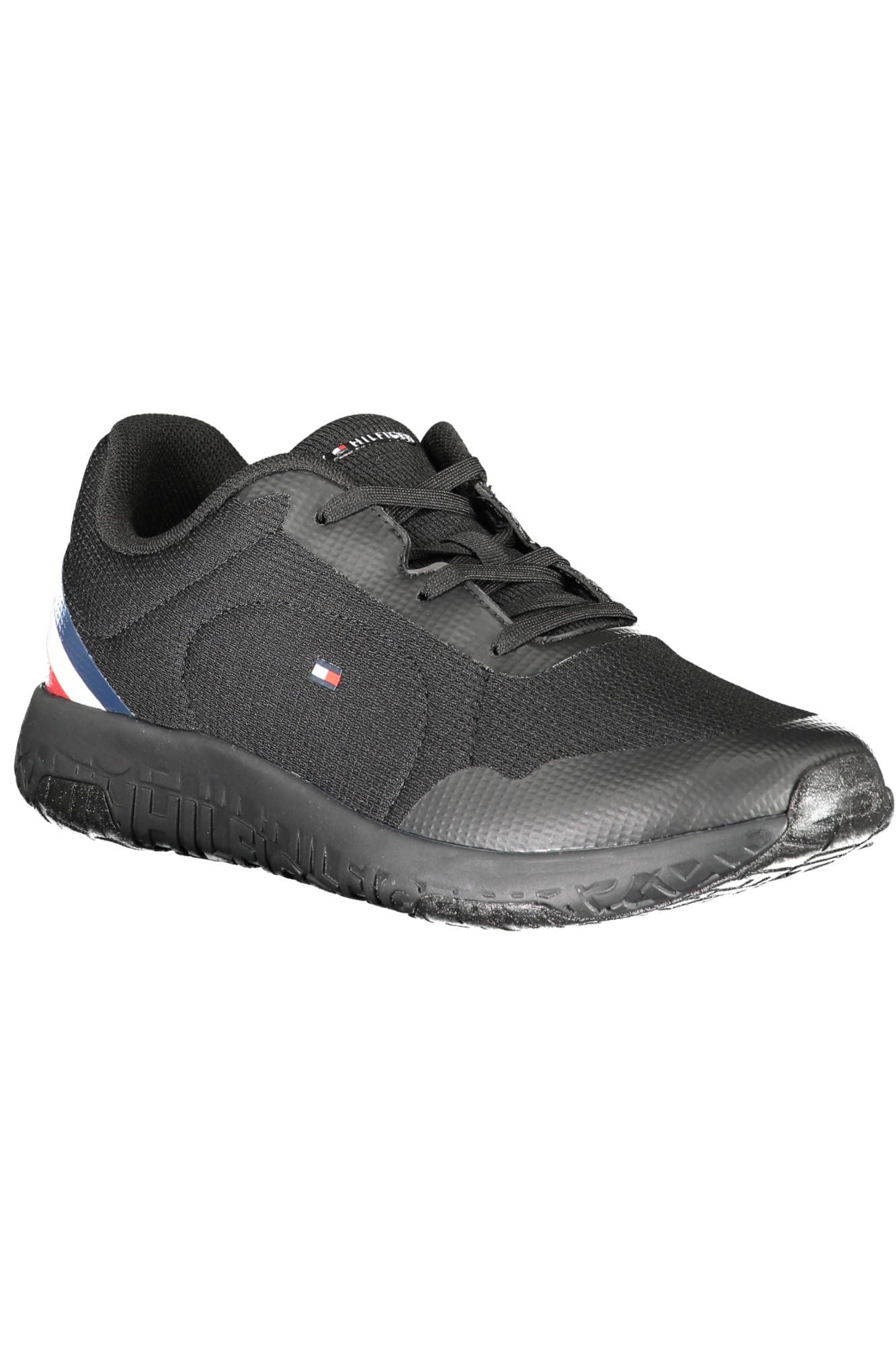 Tommy Hilfiger Black Polyester Men Sneaker