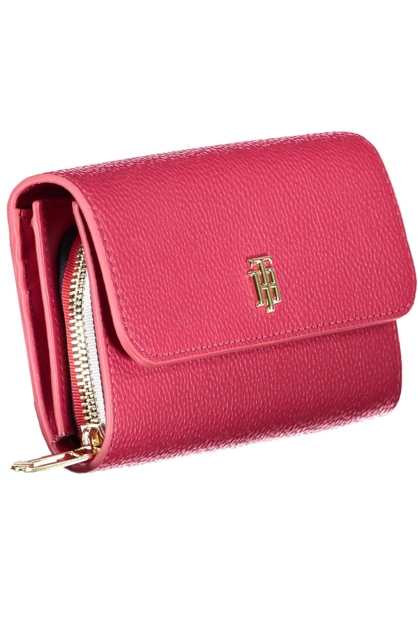 Tommy Hilfiger Red Polyurethane Women Wallet