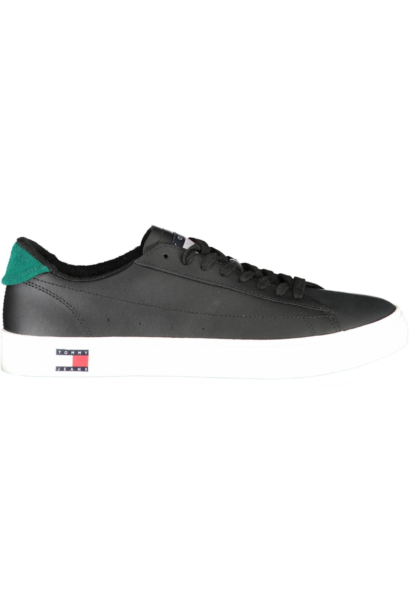 Tommy Hilfiger Black Recycled Polyester Men Sneaker