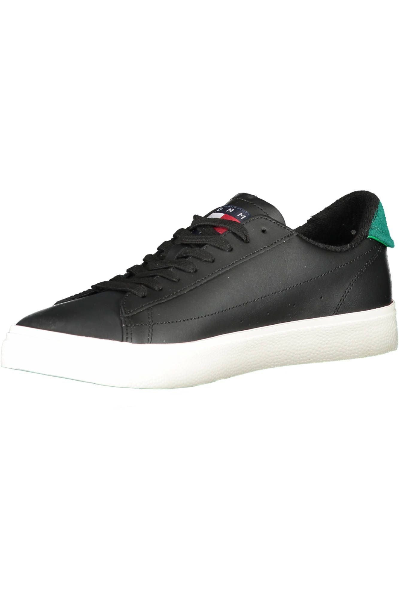 Tommy Hilfiger Black Recycled Polyester Men Sneaker