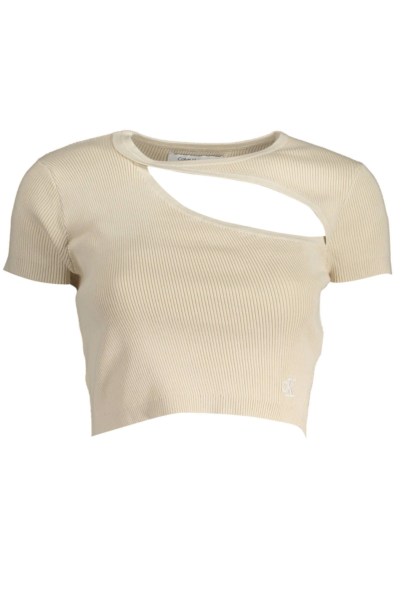 Calvin Klein Beige Cotton Women T-Shirt