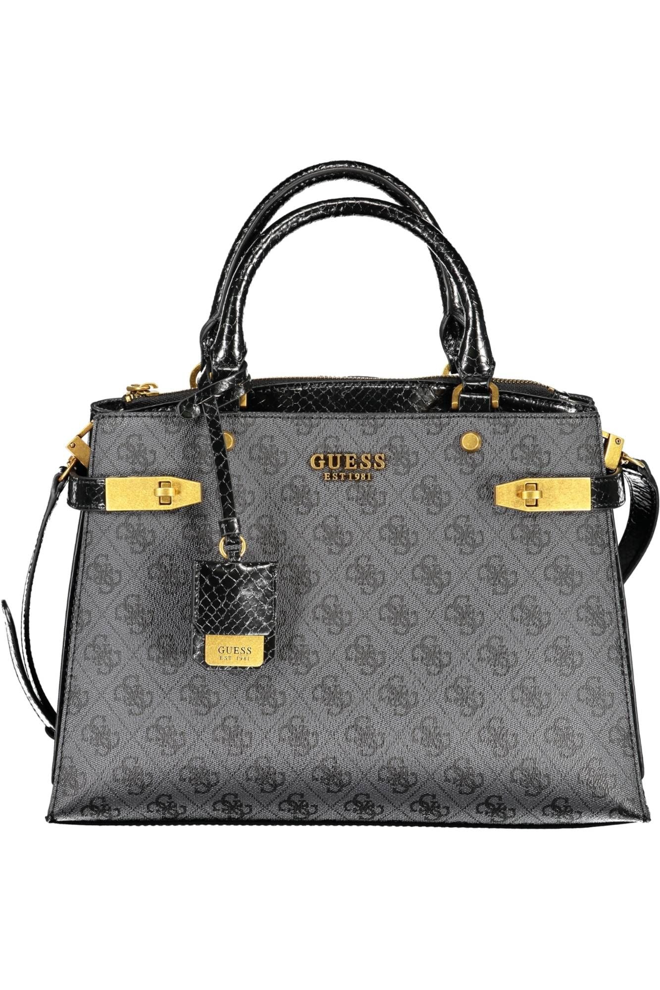 Guess Jeans Black Cotton Women Handbag