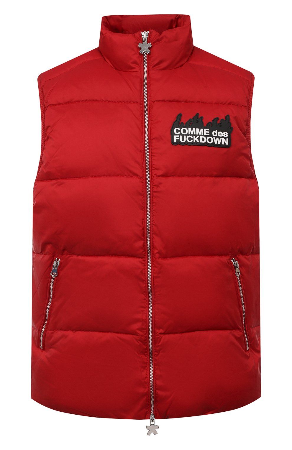 Comme Des Fuckdown Red Polyester Men Vest