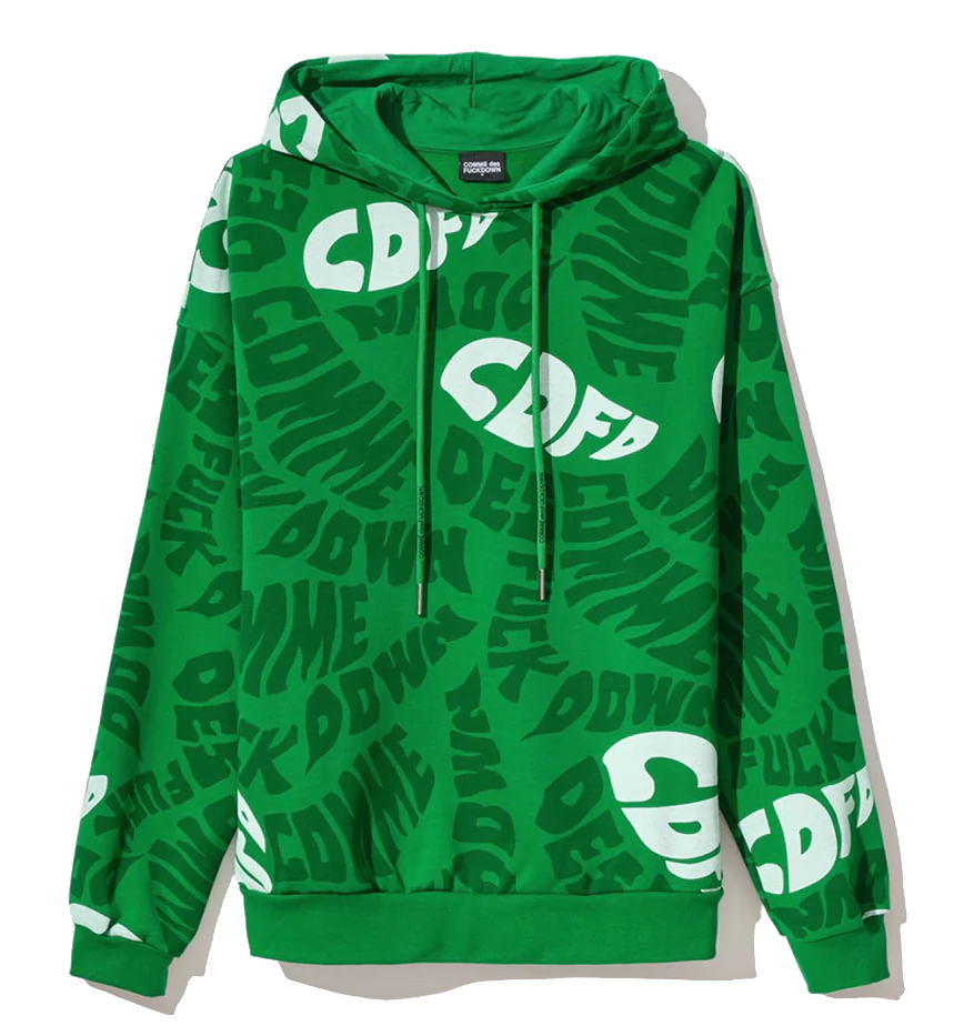 Comme Des Fuckdown Green Cotton Men Sweater