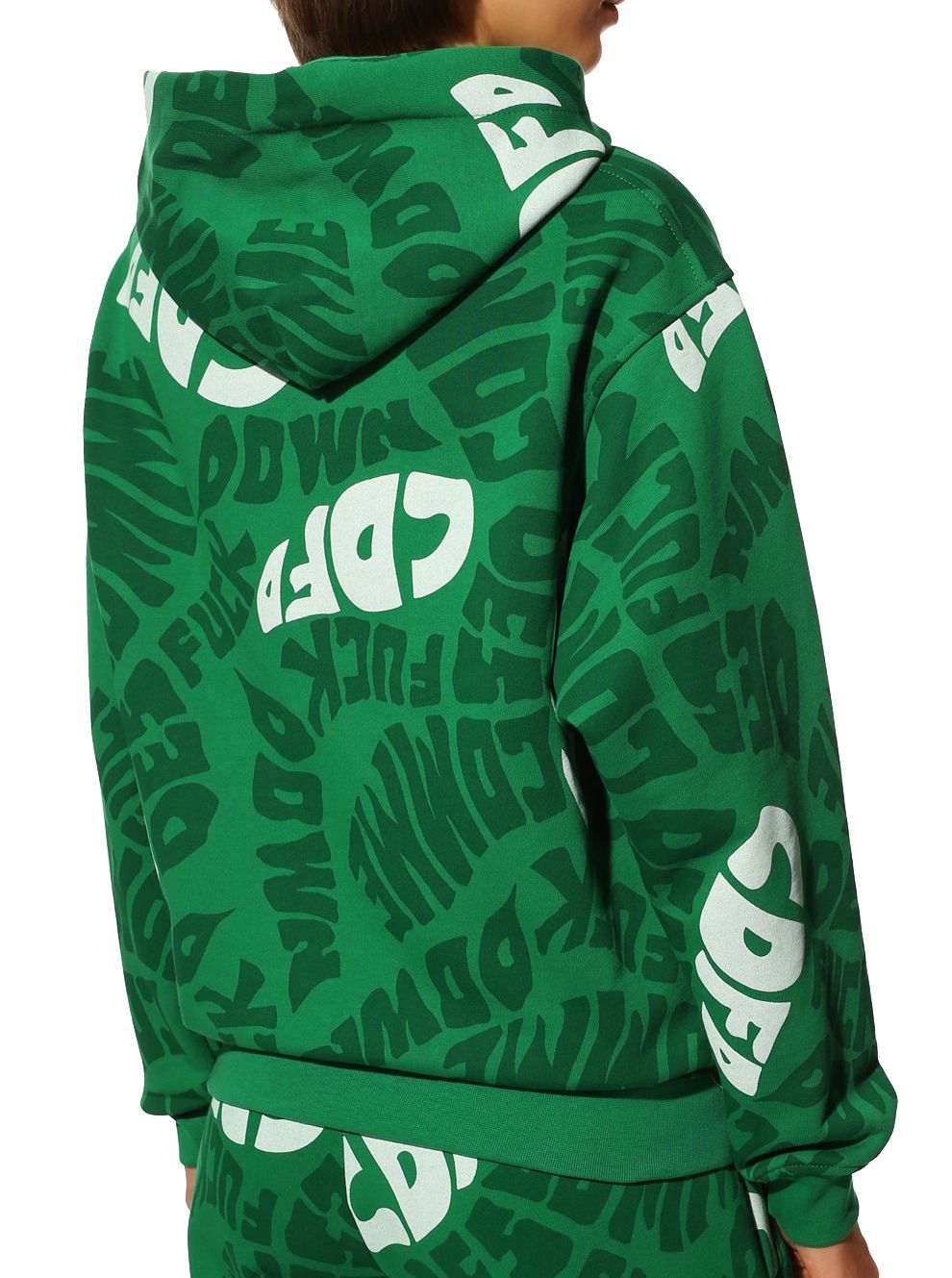 Comme Des Fuckdown Green Cotton Men Sweater