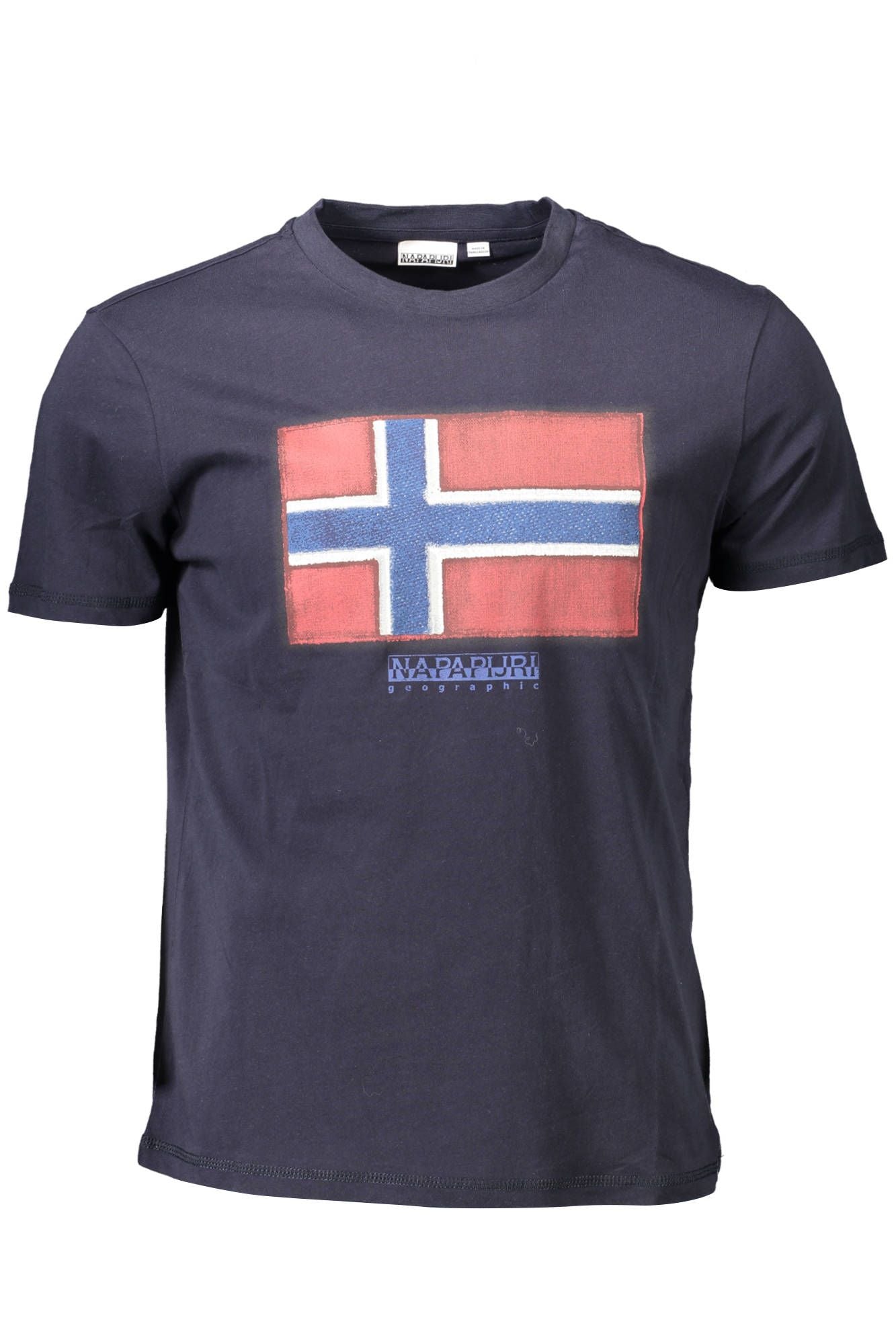 Napapijri Blue Cotton Men T-Shirt