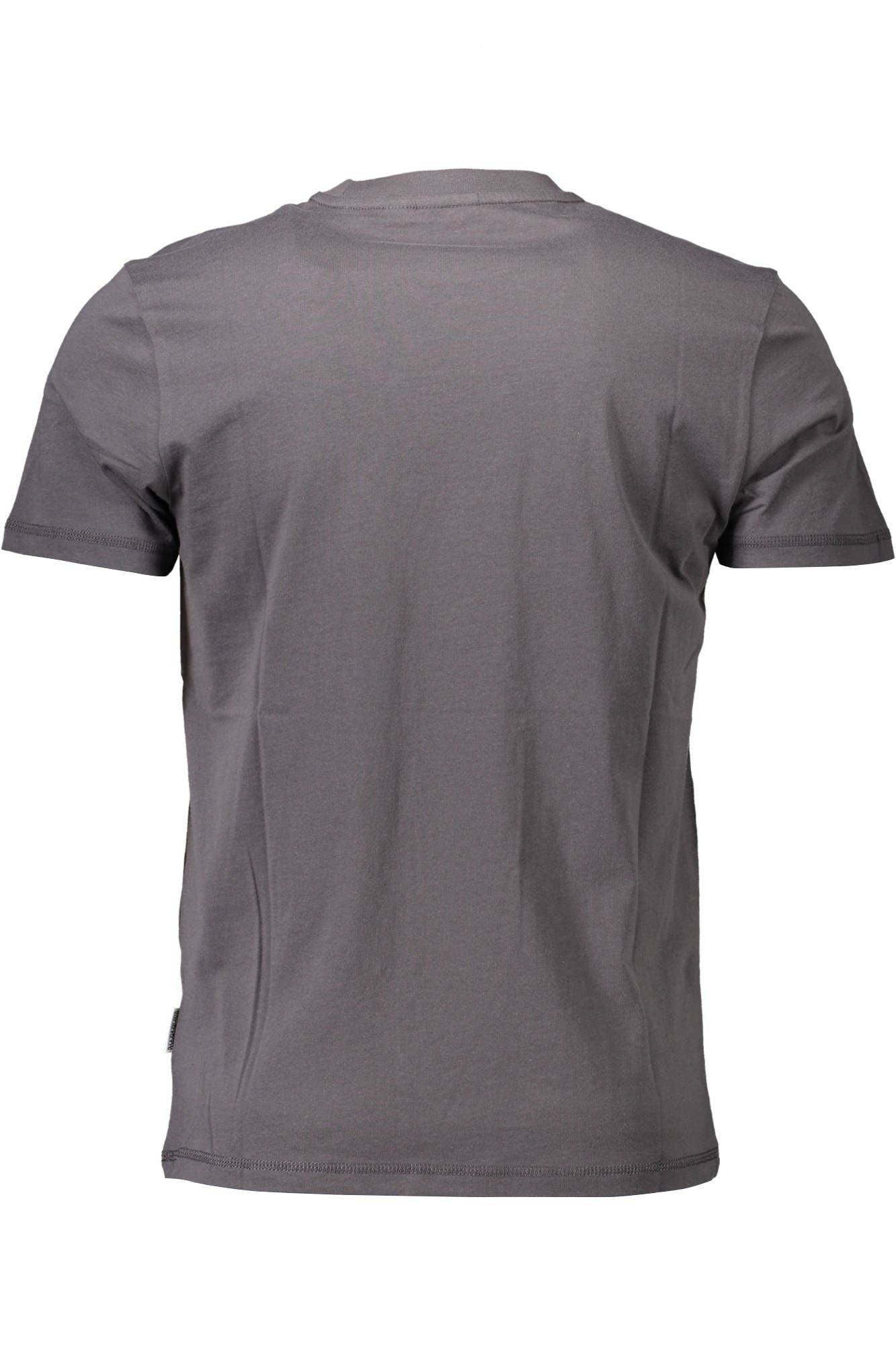 Napapijri Gray Cotton Men T-Shirt