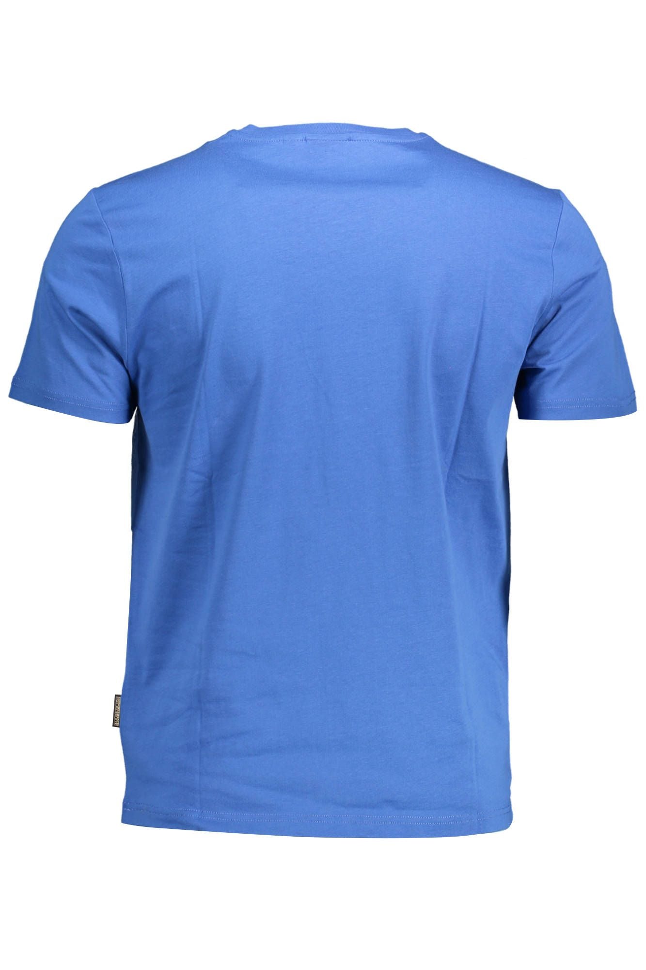 Napapijri Blue Cotton Men T-Shirt