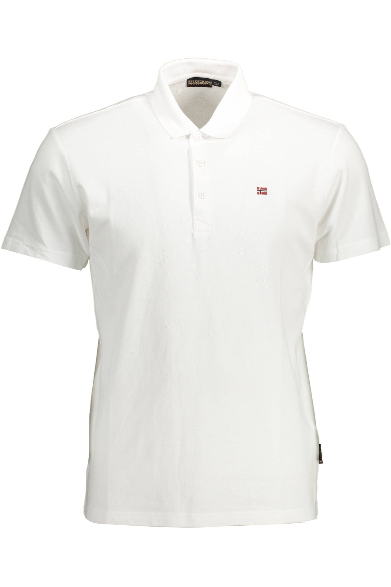 Napapijri White Cotton Men Polo Shirt