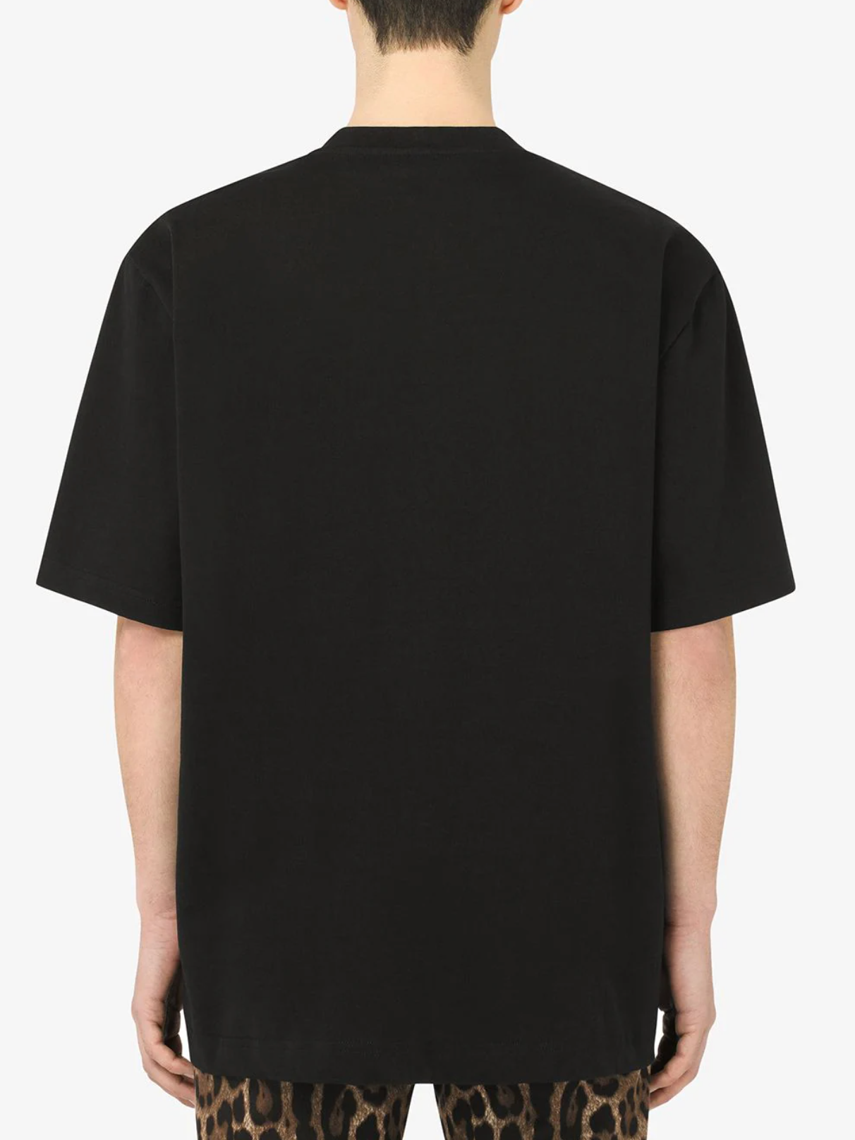 Dolce & Gabbana Black Cotton Men T-Shirt