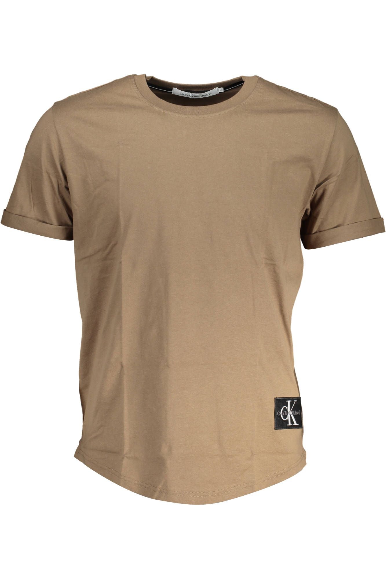 Calvin Klein Brown Cotton Men T-Shirt