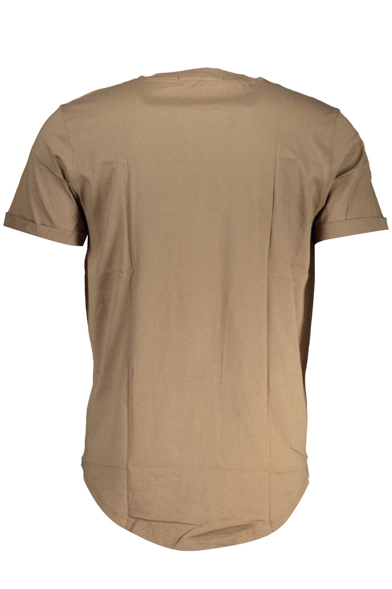 Calvin Klein Brown Cotton Men T-Shirt