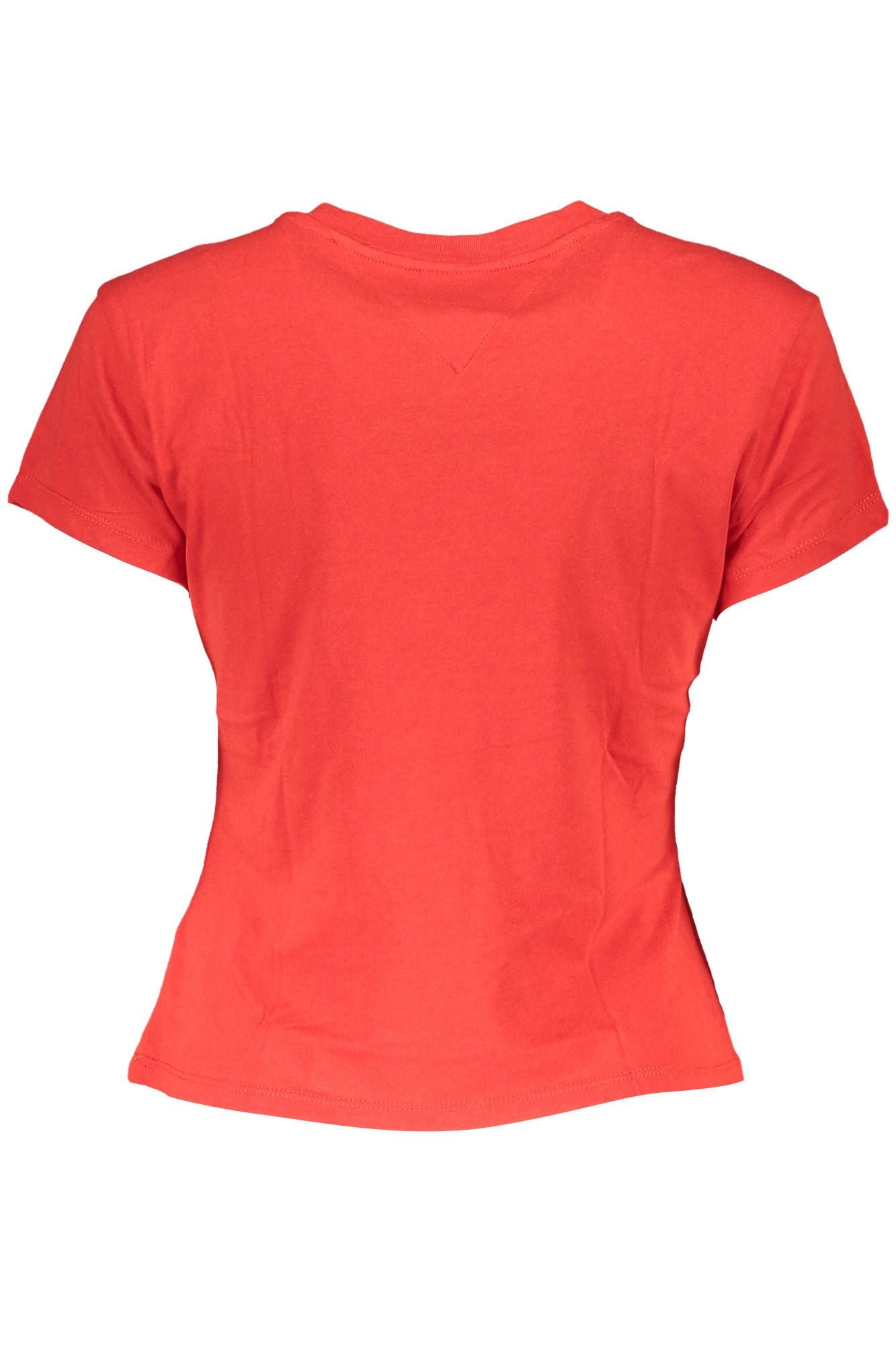 Tommy Hilfiger Red Cotton Women T-Shirt