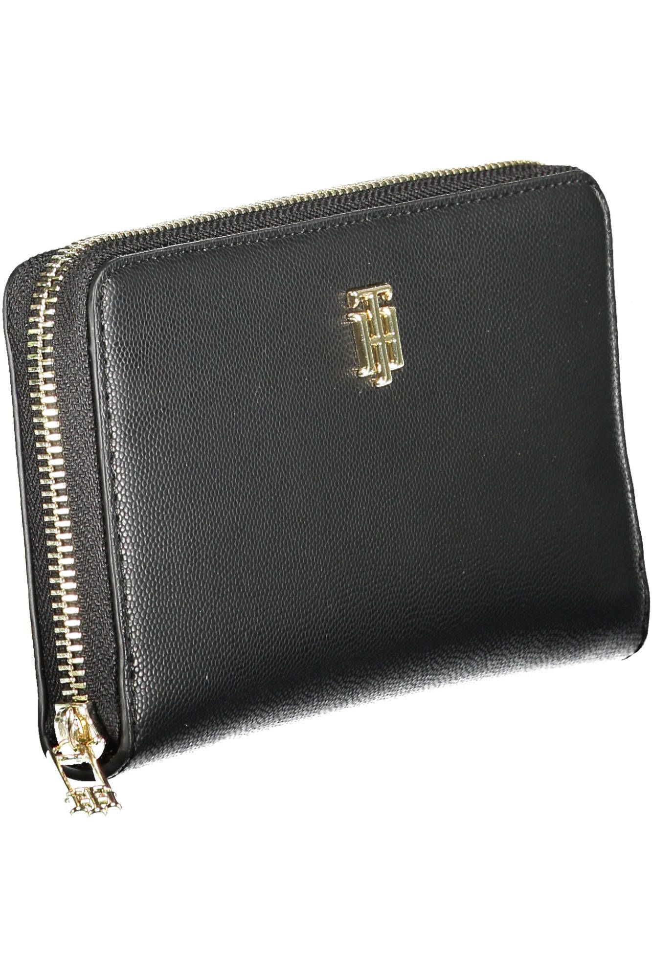 Tommy Hilfiger Black Polyurethane Women Wallet