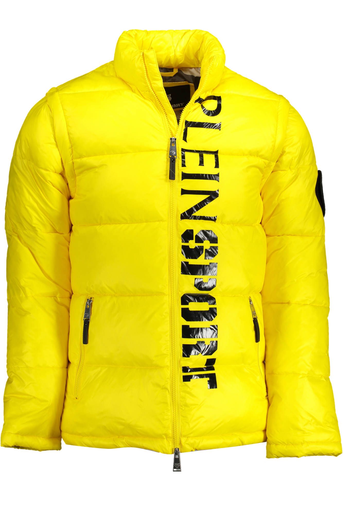 Plein Sport Yellow Polyamide Men Jacket