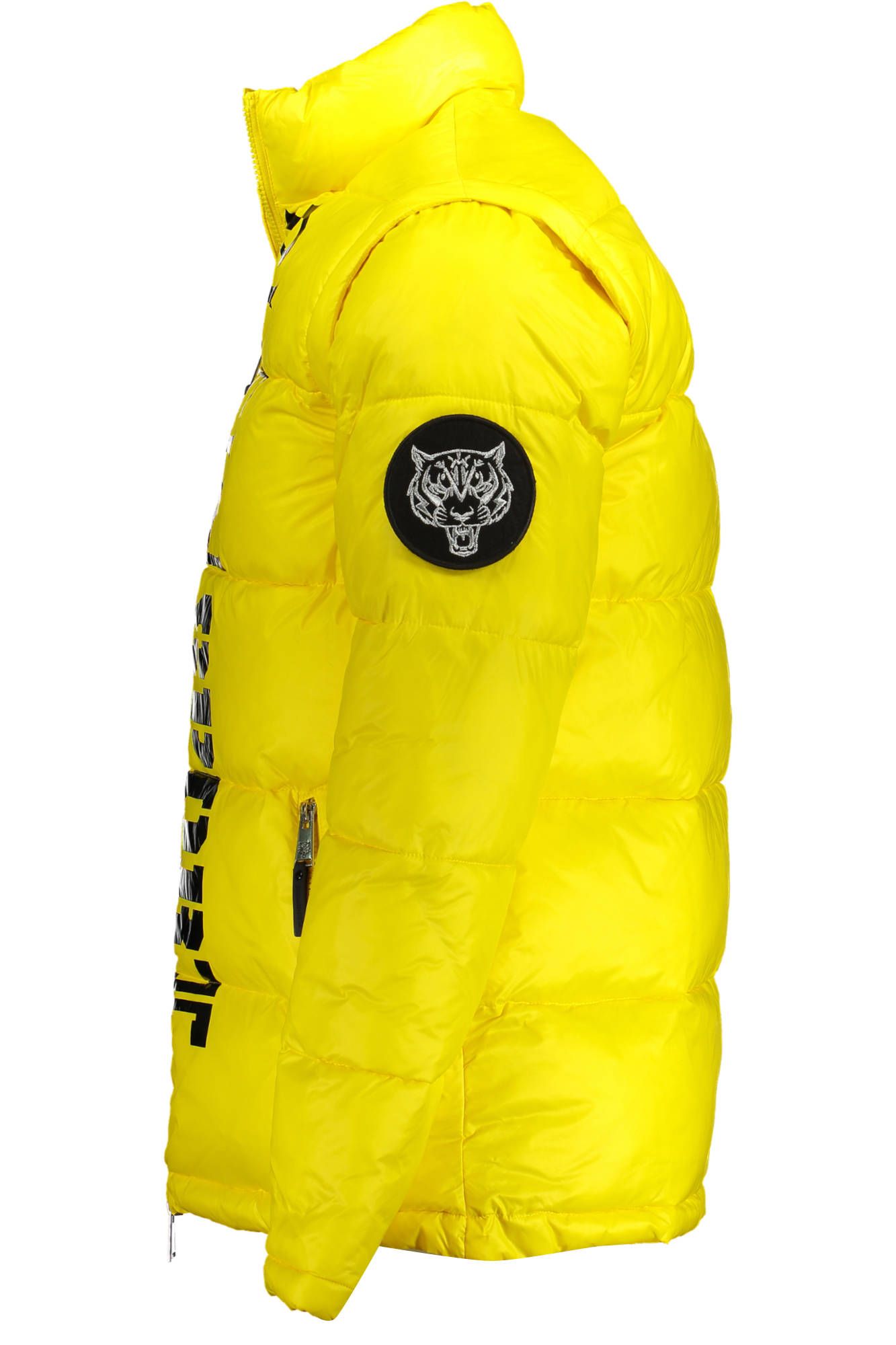 Plein Sport Yellow Polyamide Men Jacket