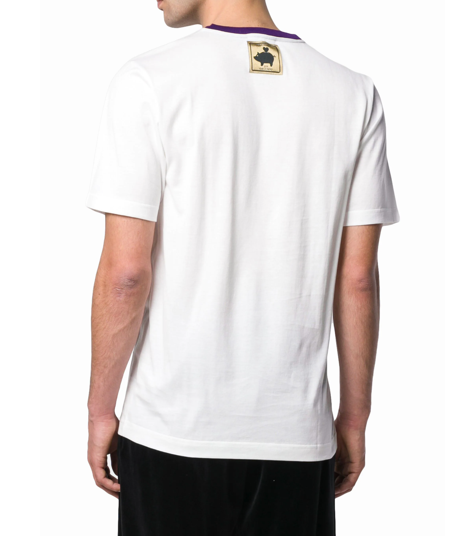 Dolce & Gabbana White Cotton Men T-Shirt