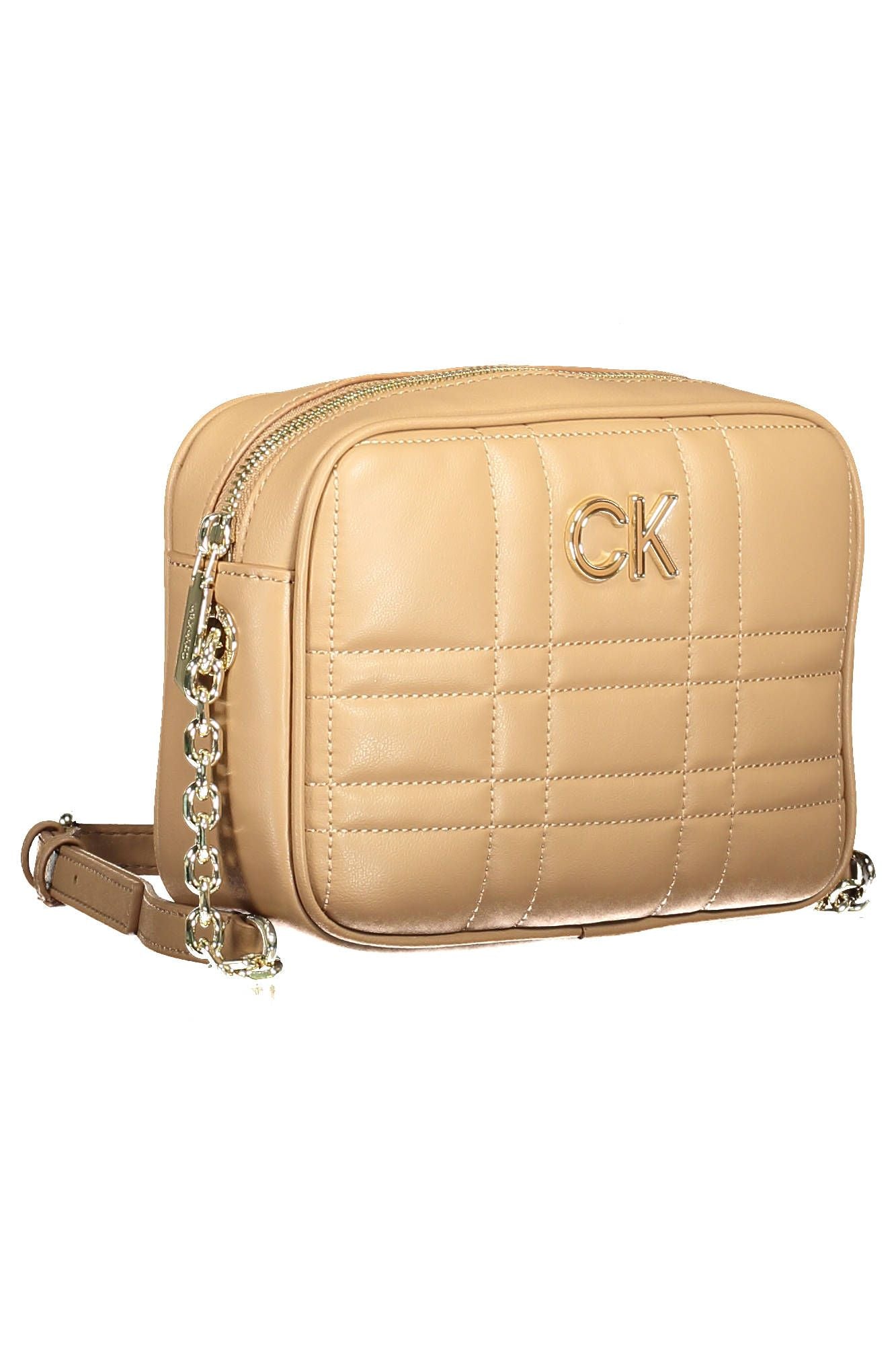 Calvin Klein Beige Polyester Women Handbag