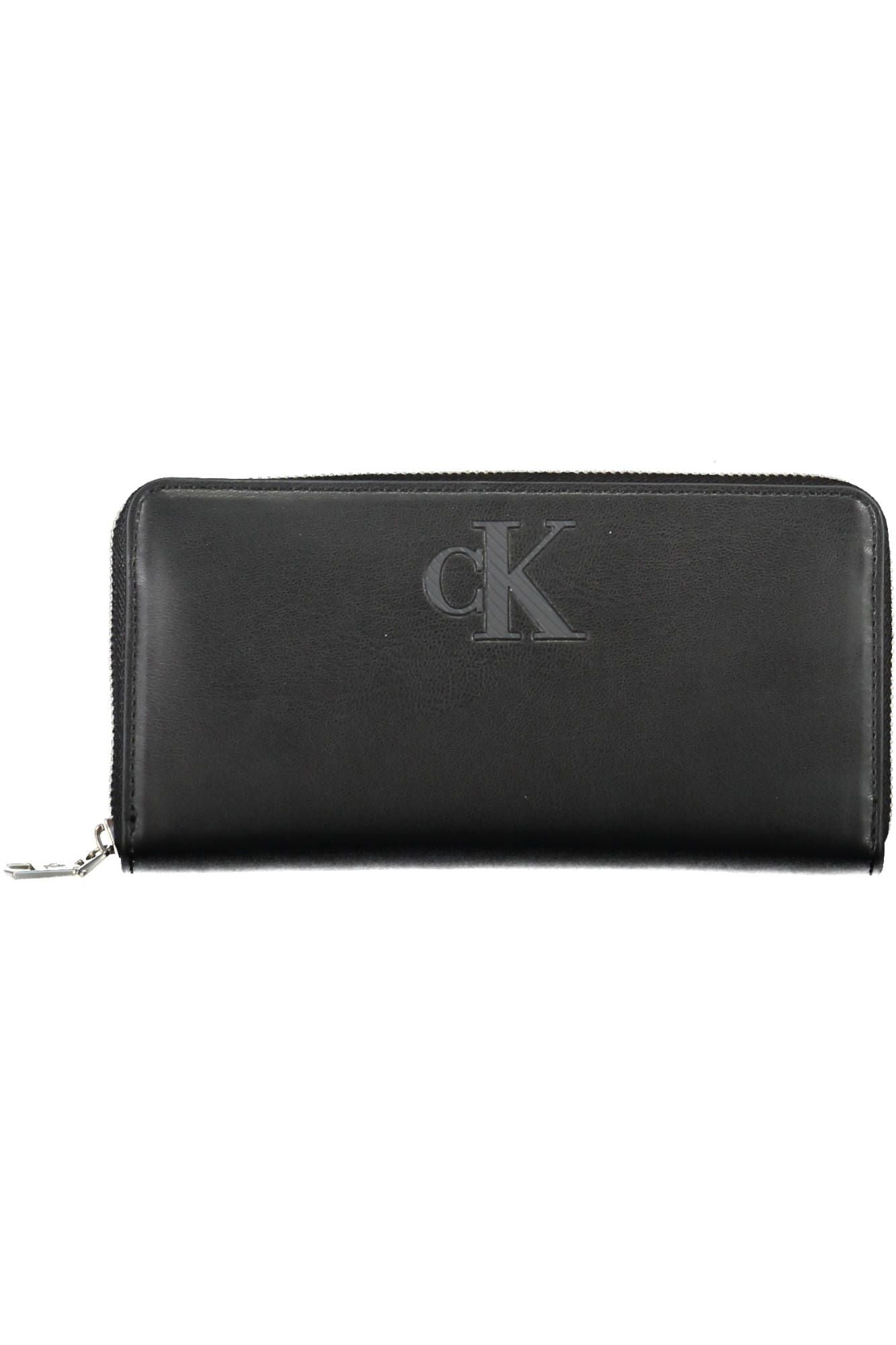 Calvin Klein Black Polyurethane Women Wallet