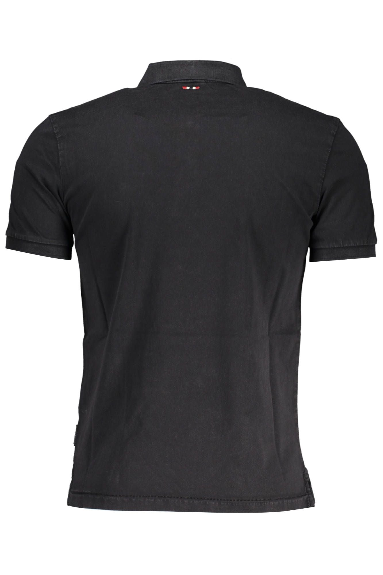 Napapijri Black Cotton Men Polo Shirt