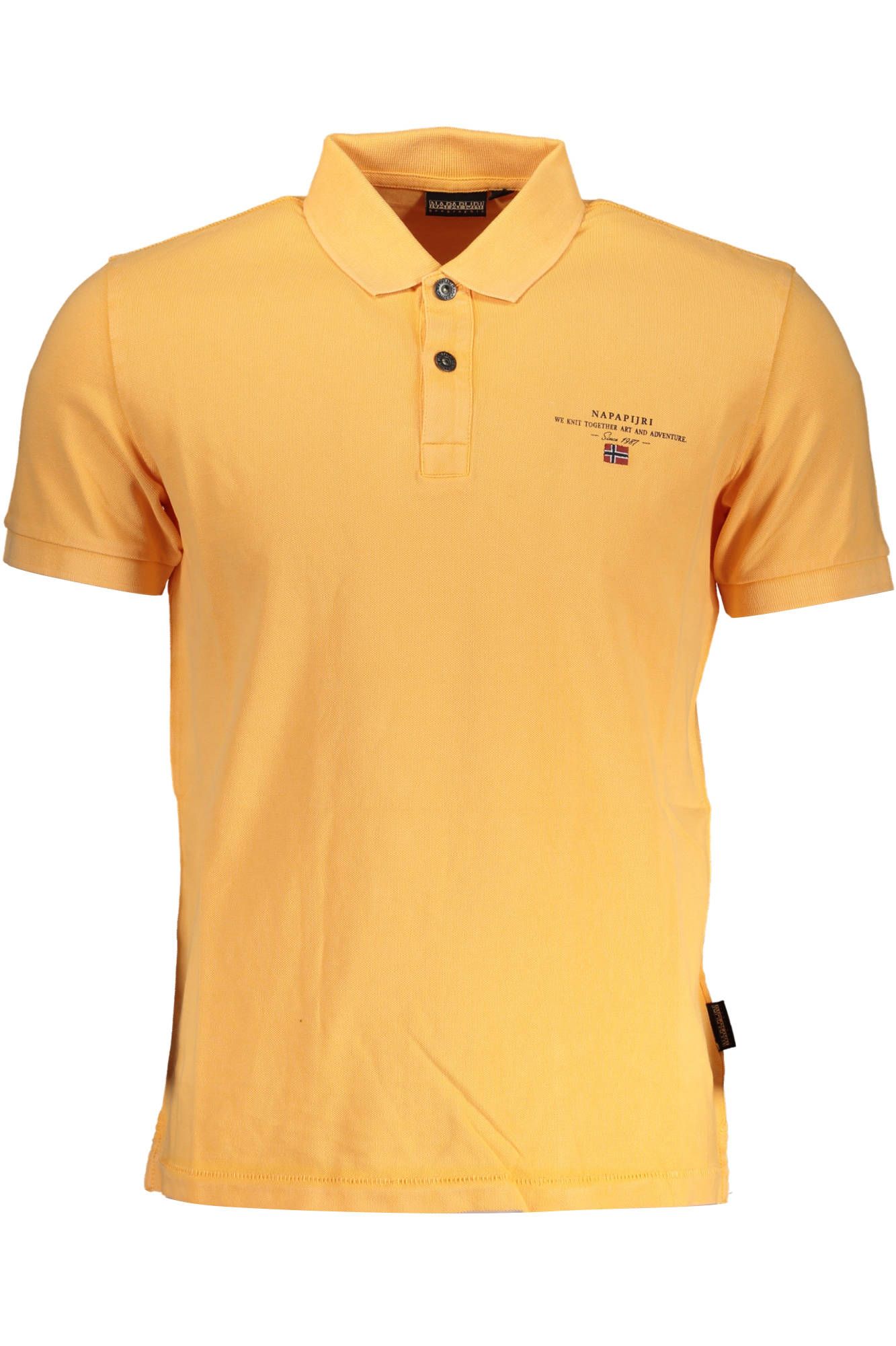 Napapijri Orange Cotton Men Polo Shirt