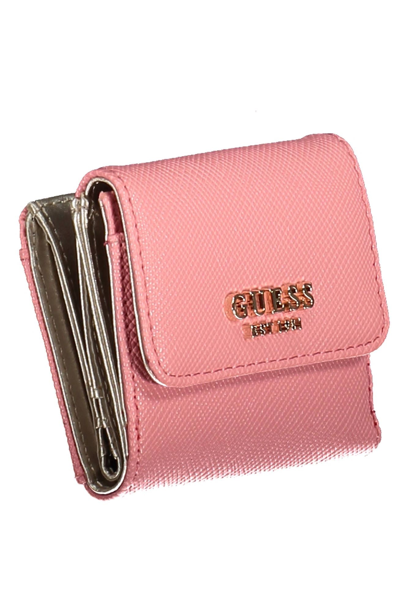 Guess Jeans Pink Polyurethane Women Wallet