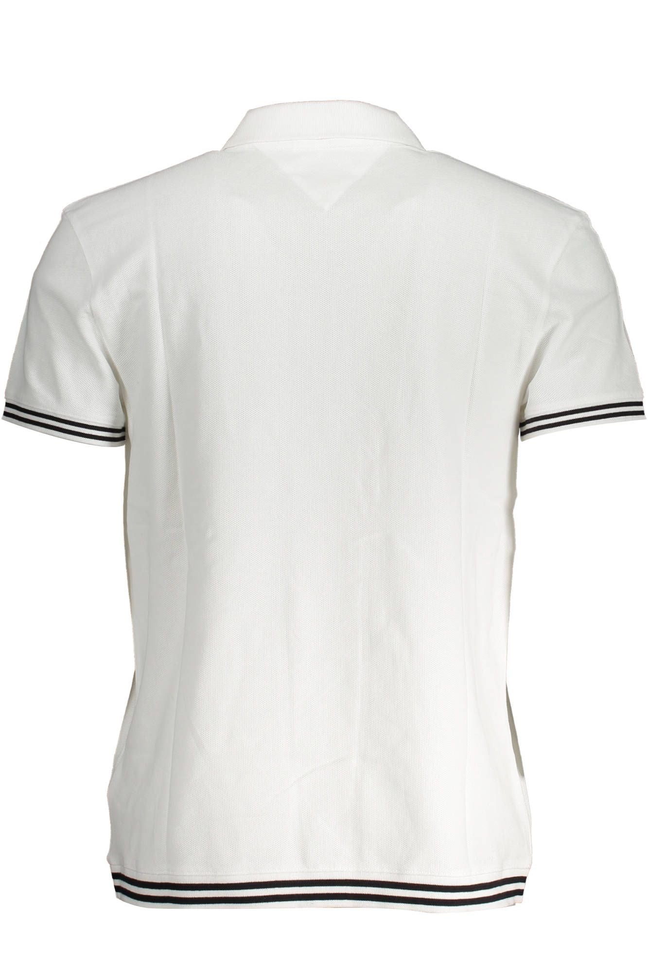 Tommy Hilfiger White Cotton Men Polo Shirt