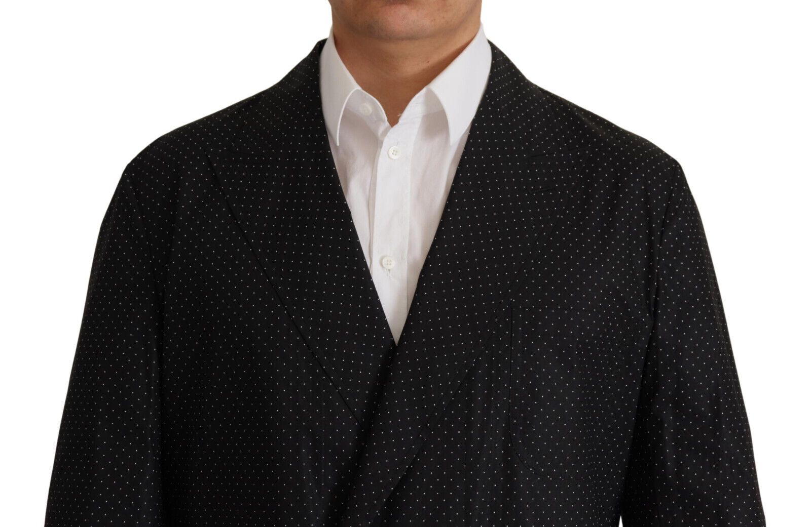 Dolce & Gabbana Polka Dot Slim Double-Breasted Blazer