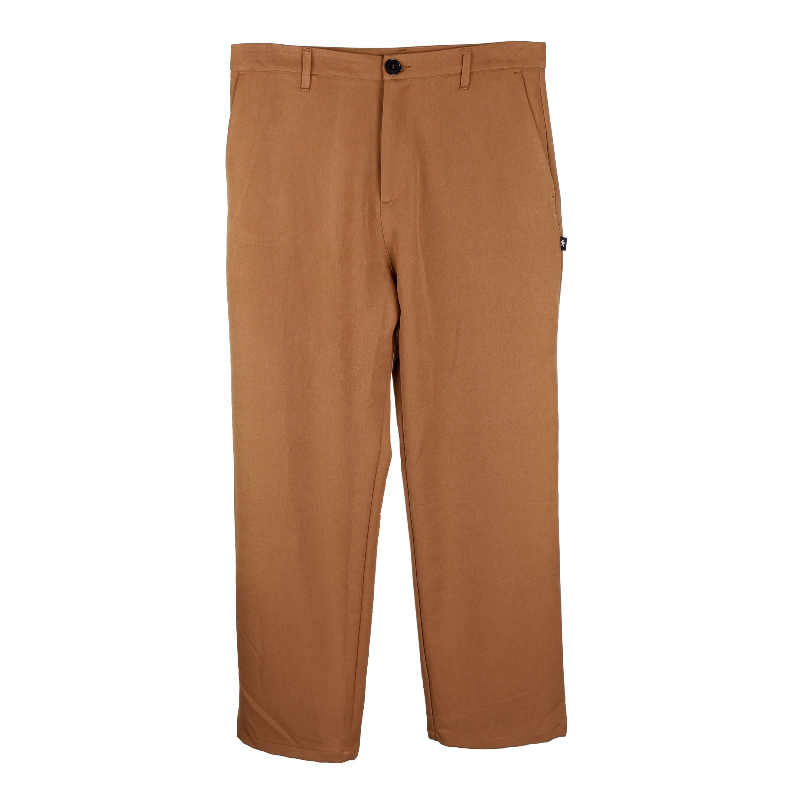 Comme Des Fuckdown Brown Polyester Men Trouser