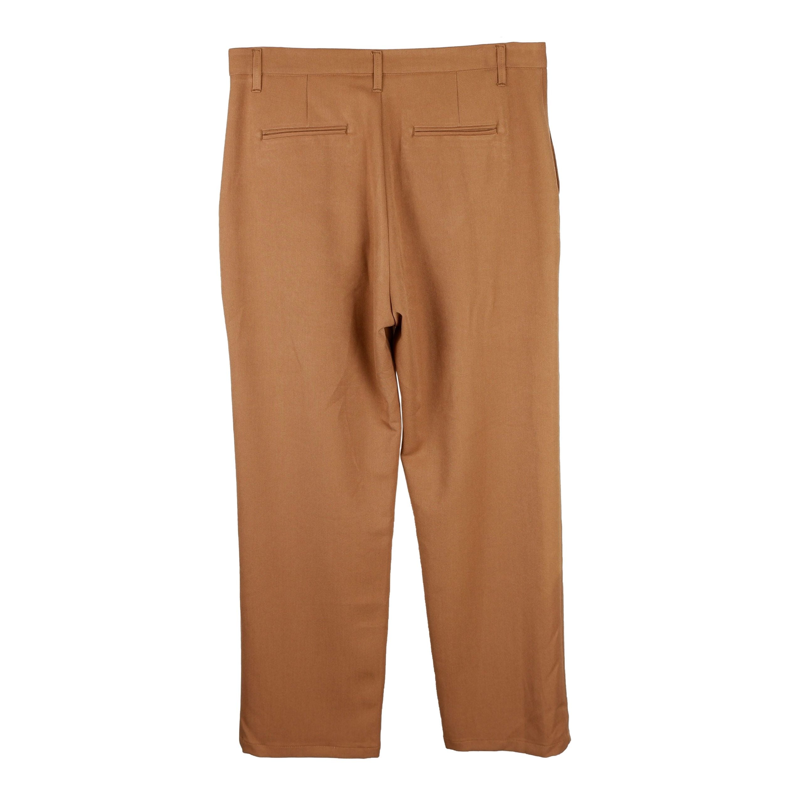 Comme Des Fuckdown Brown Polyester Men Trouser