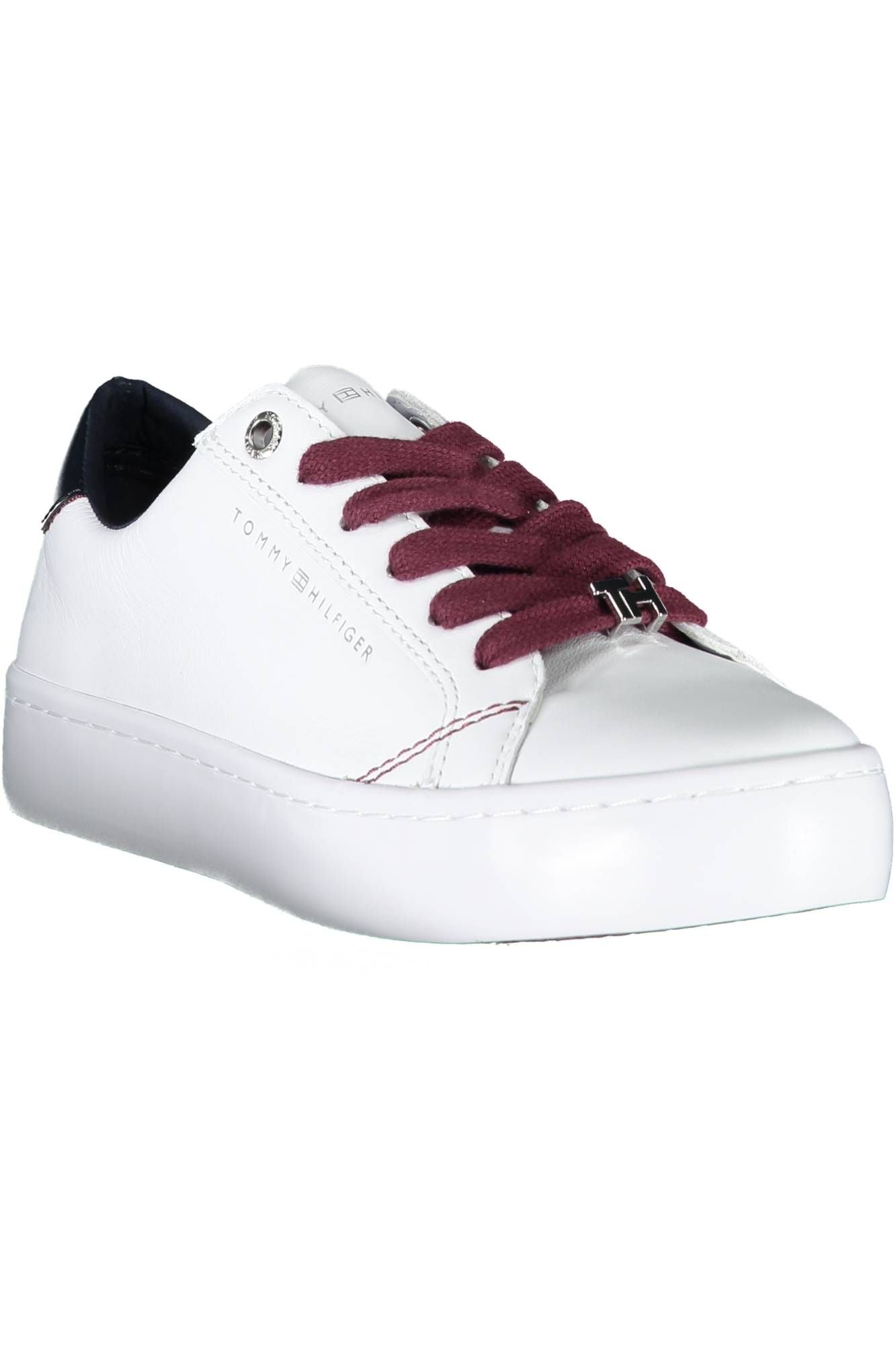 Tommy Hilfiger White Leather Women Sneaker