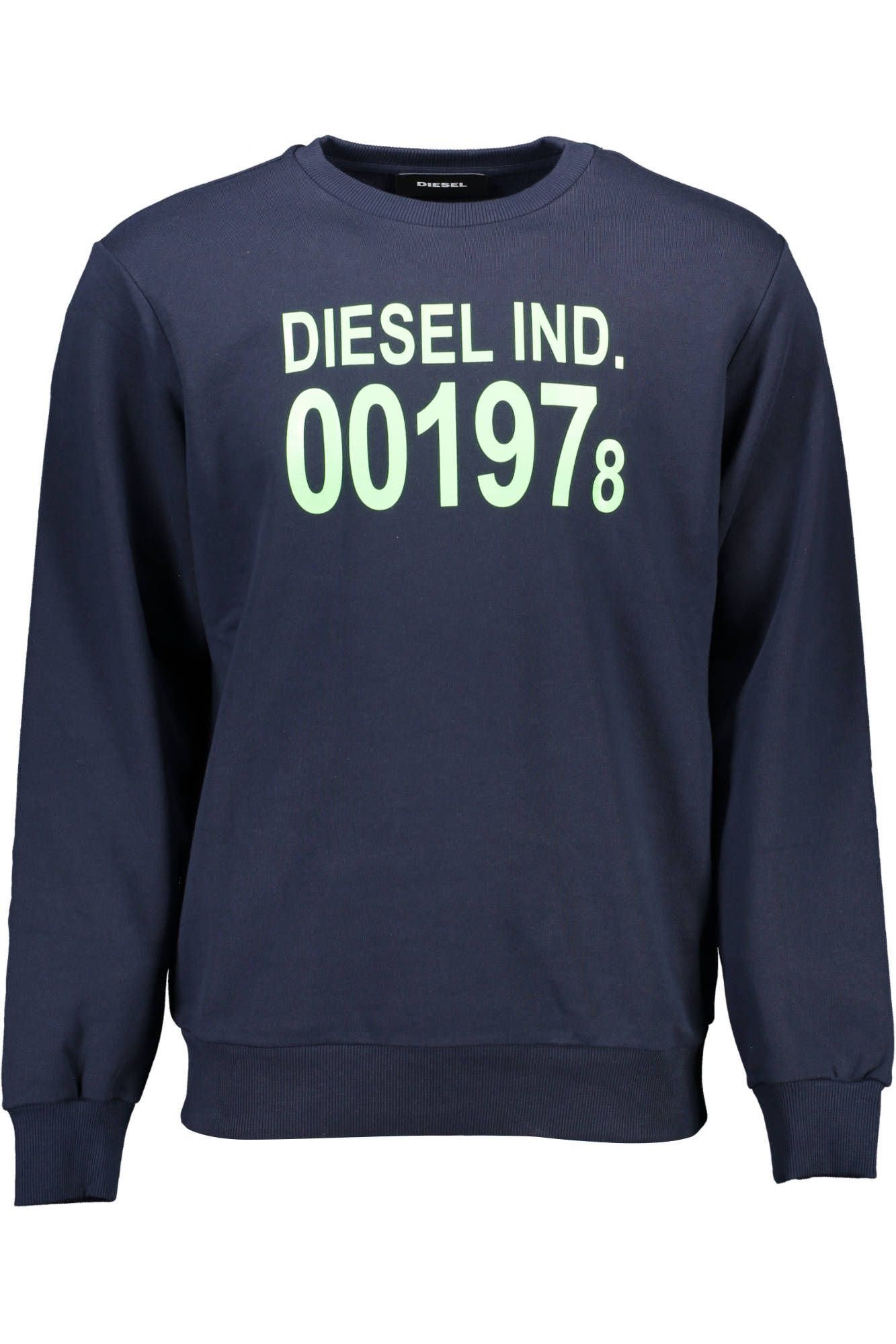 Diesel Blue Cotton Men Sweater