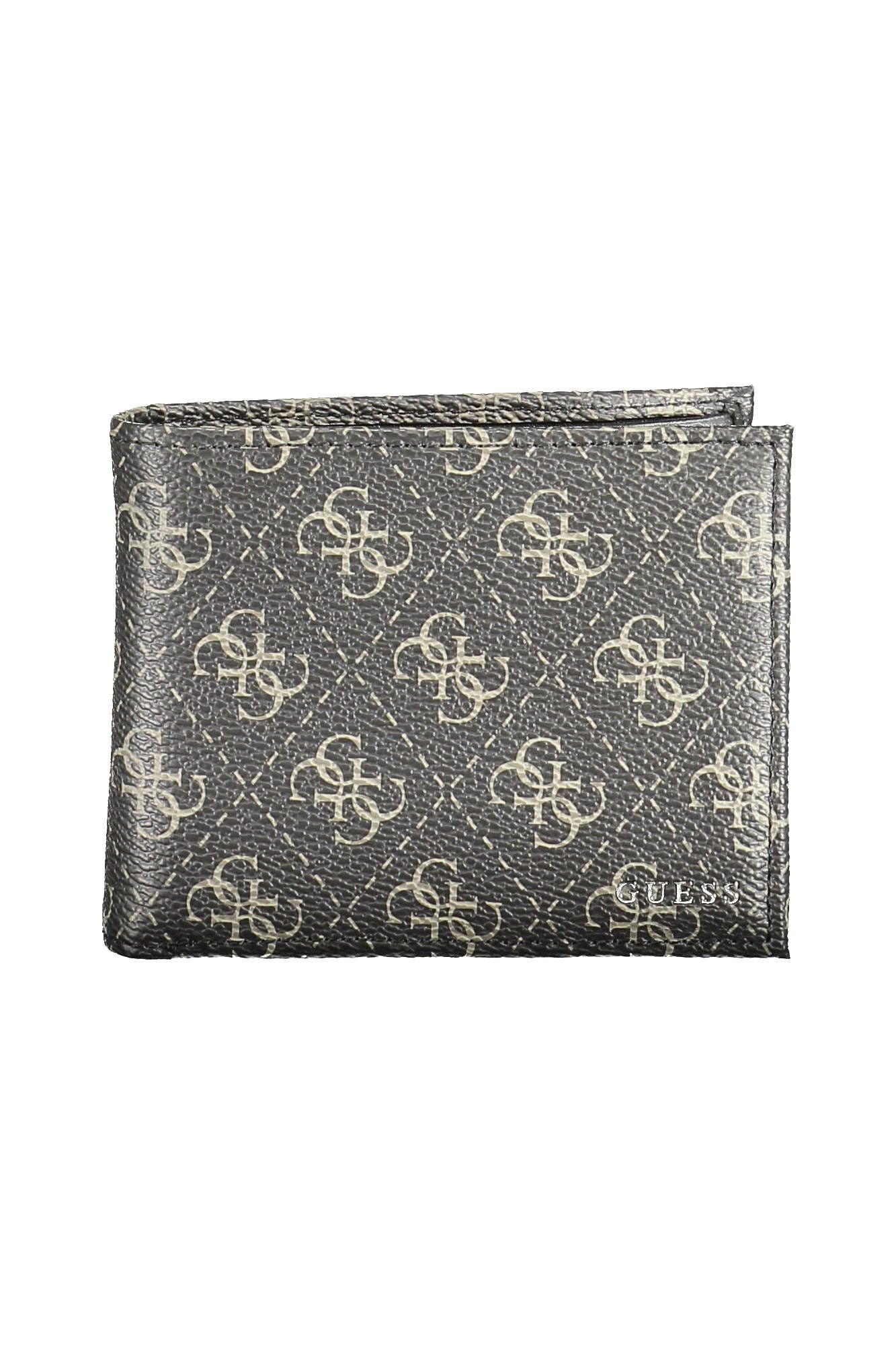 Guess Jeans Black Polyurethane Men Wallet