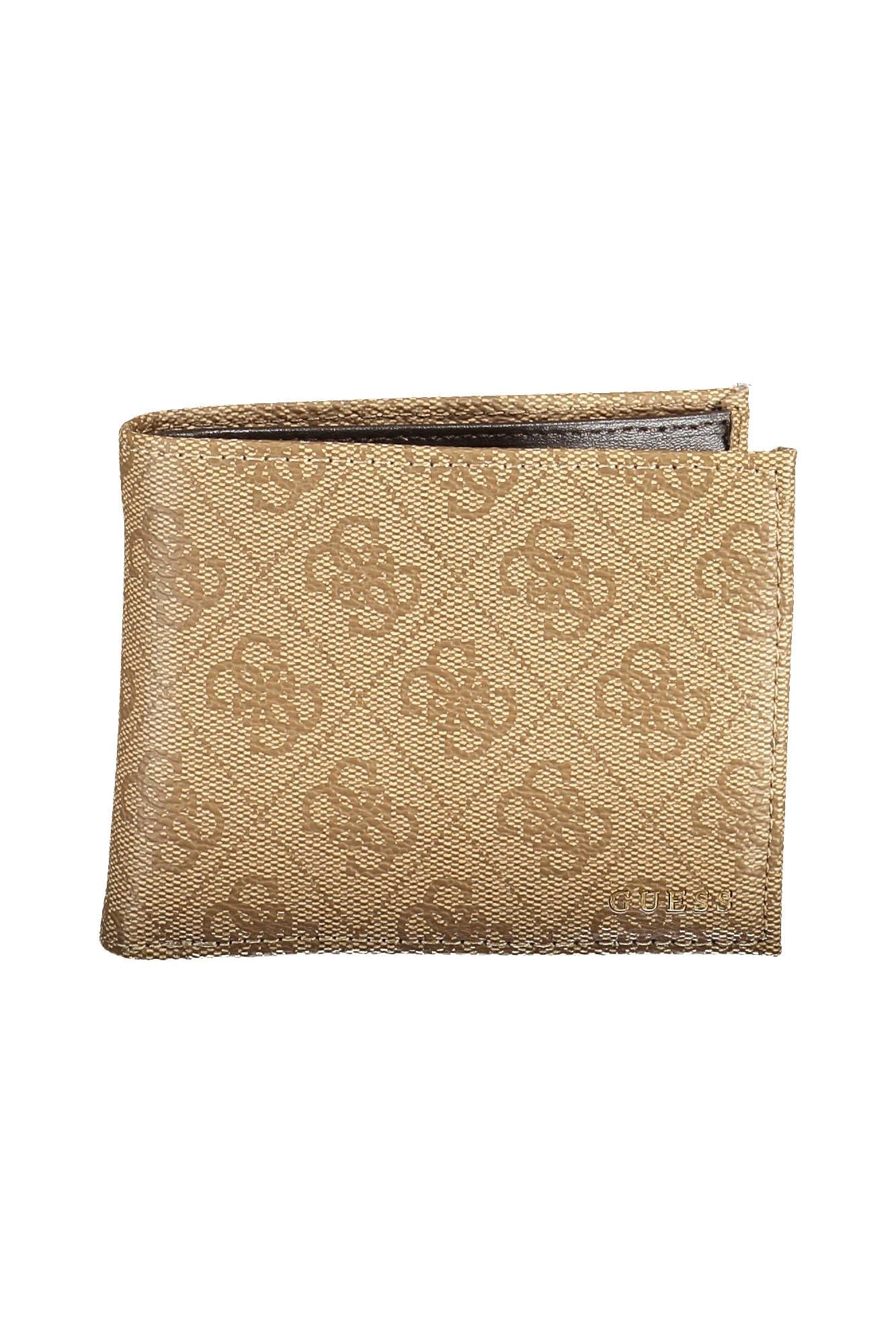 Guess Jeans Beige Polyurethane Men Wallet