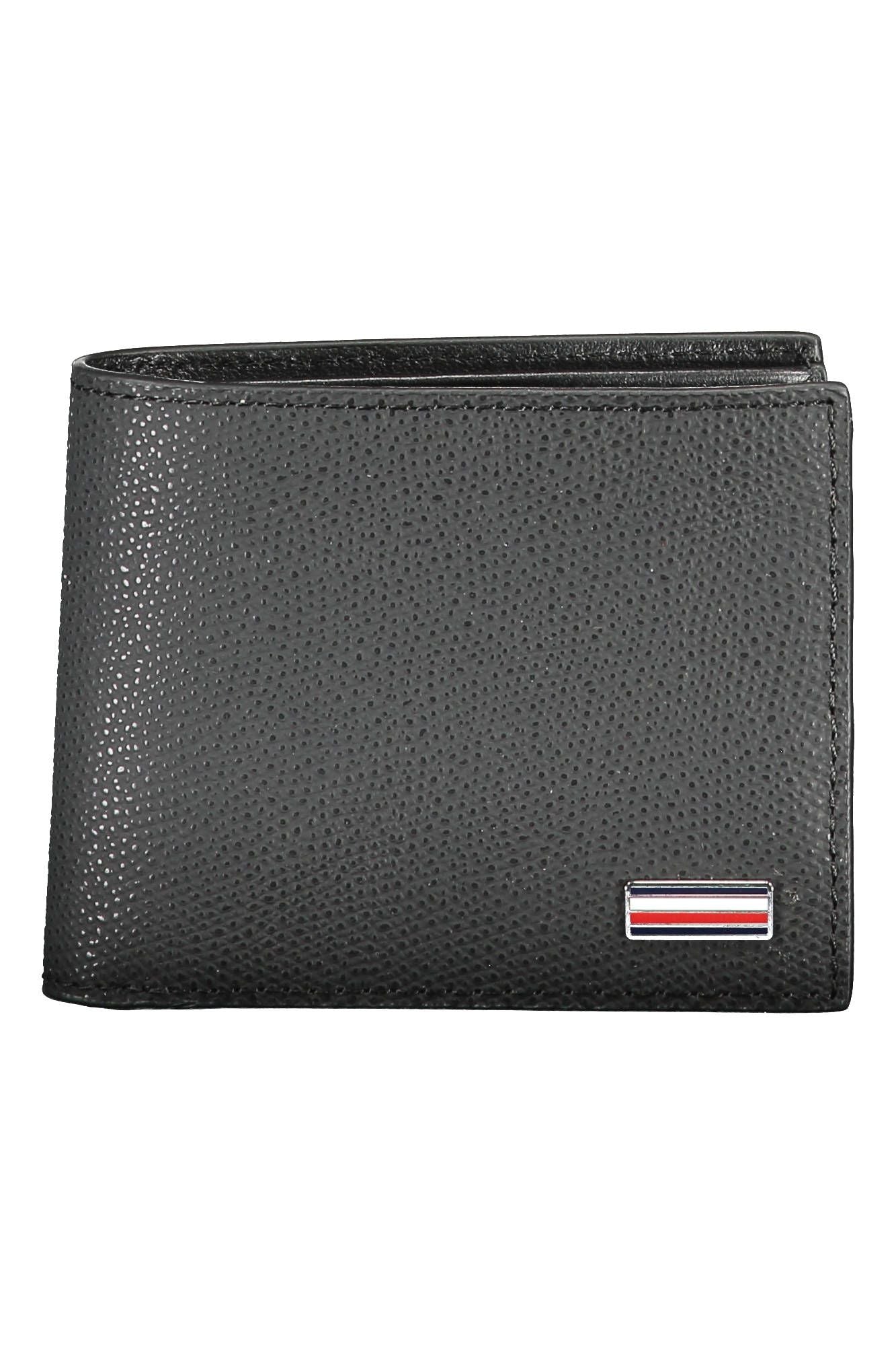 Tommy Hilfiger Black Leather Men Wallet