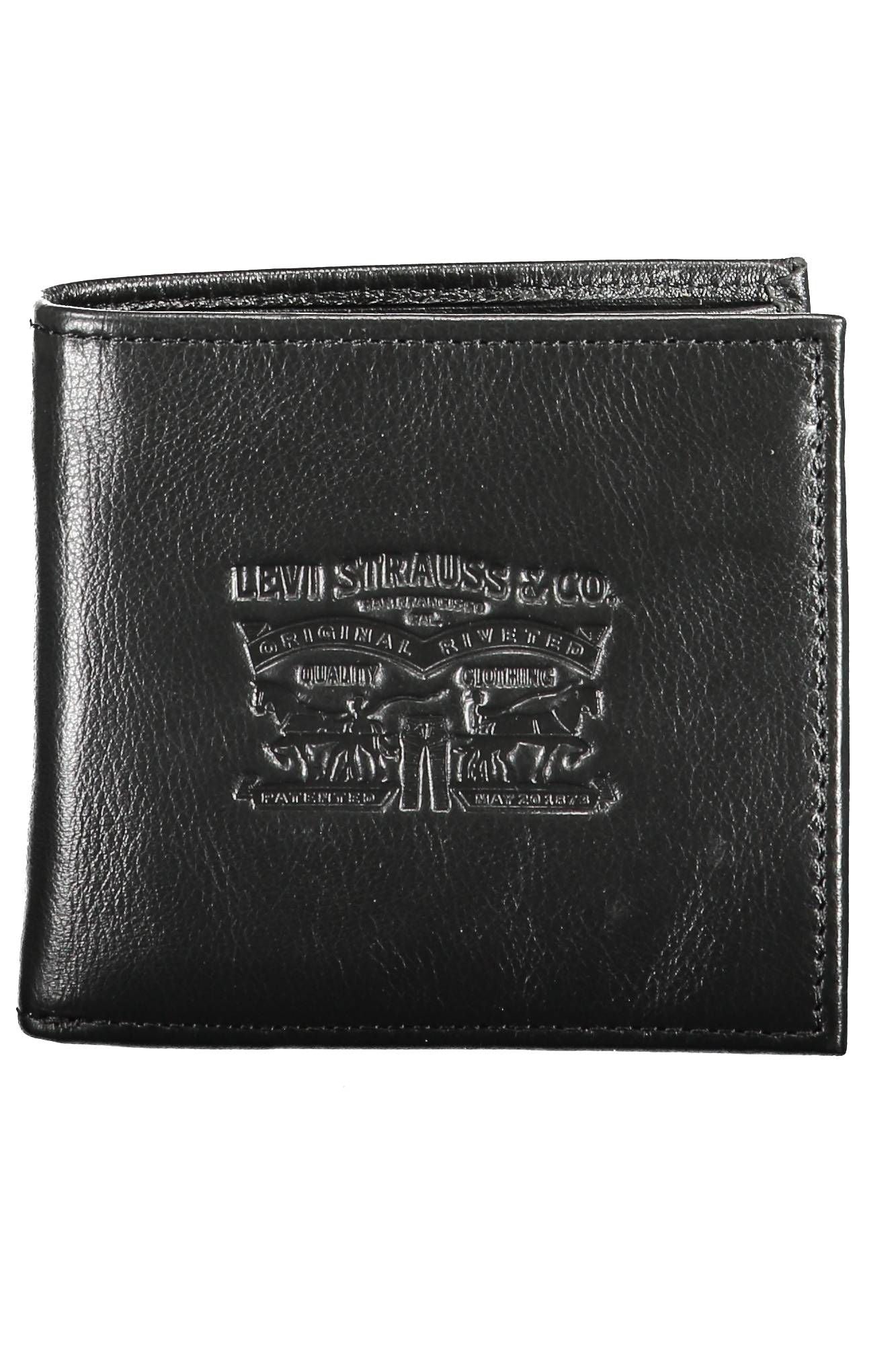 Levi's Black Leather Men Wallet