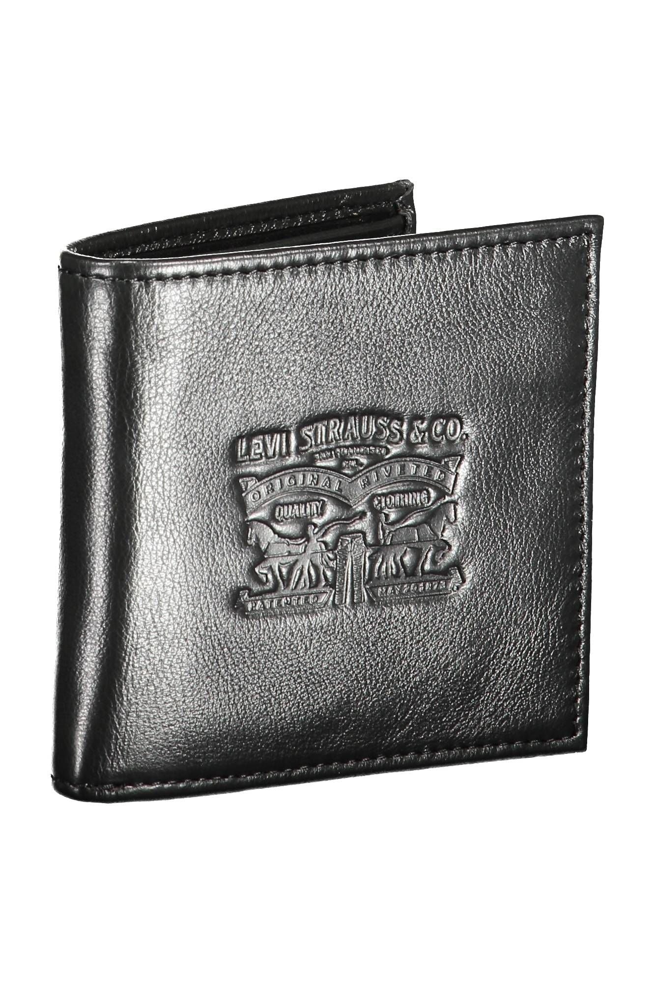 Levi's Black Leather Men Wallet