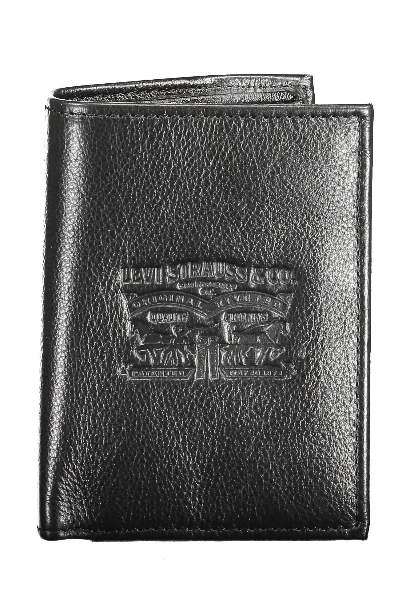 Levi's Black Leather Men Wallet