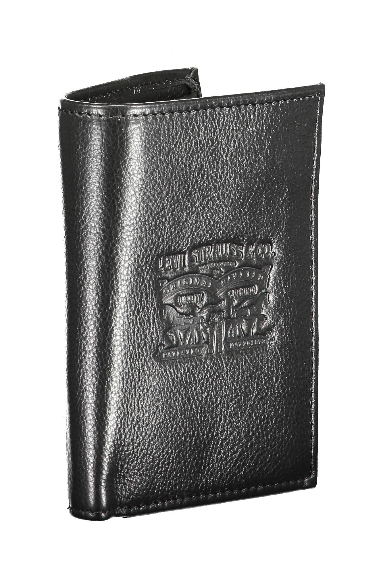 Levi's Black Leather Men Wallet