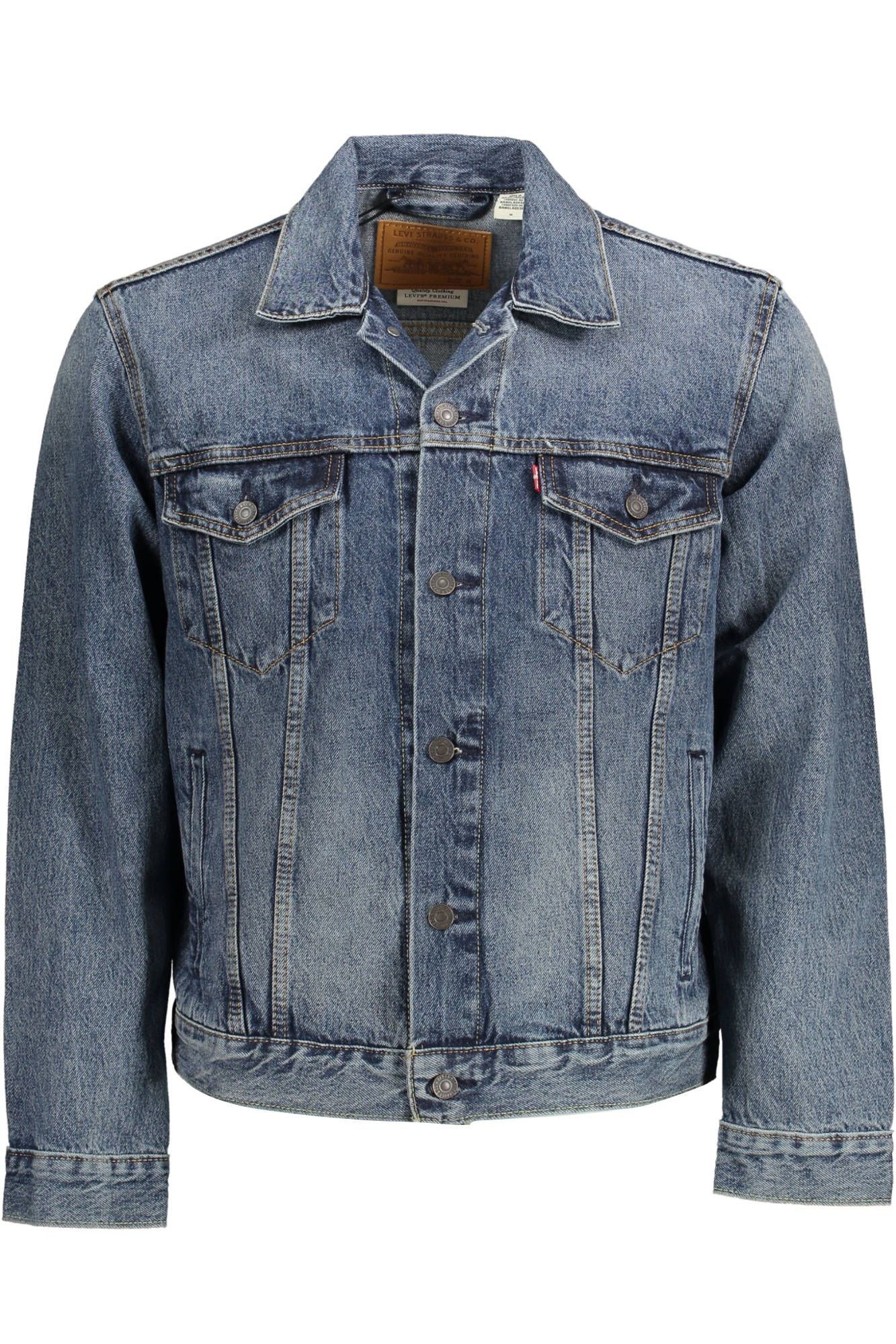 Levi's Blue Cotton Men Jacket