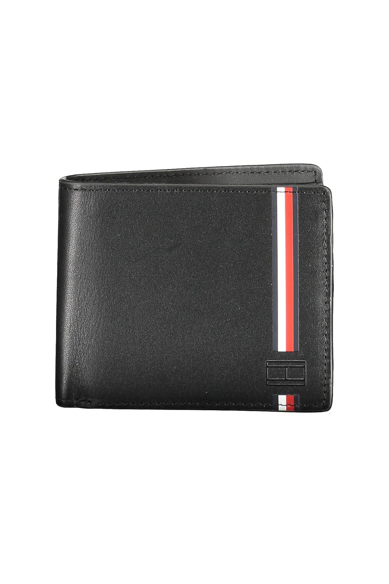 Tommy Hilfiger Black Leather Mens Wallet