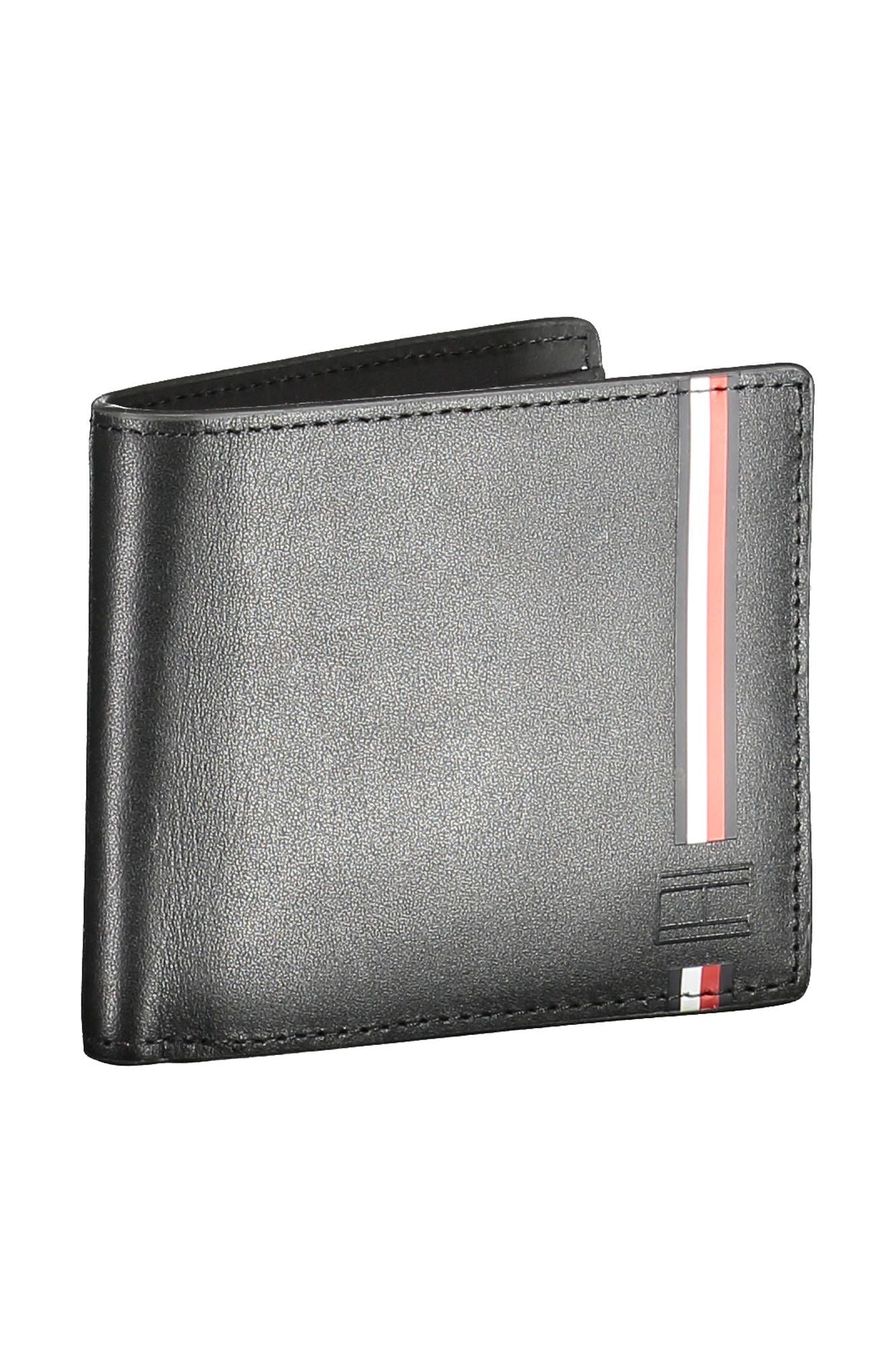 Tommy Hilfiger Black Leather Mens Wallet