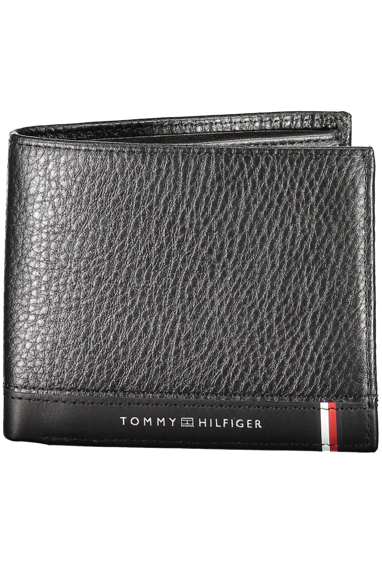 Tommy Hilfiger Black Polyurethane Men Wallet